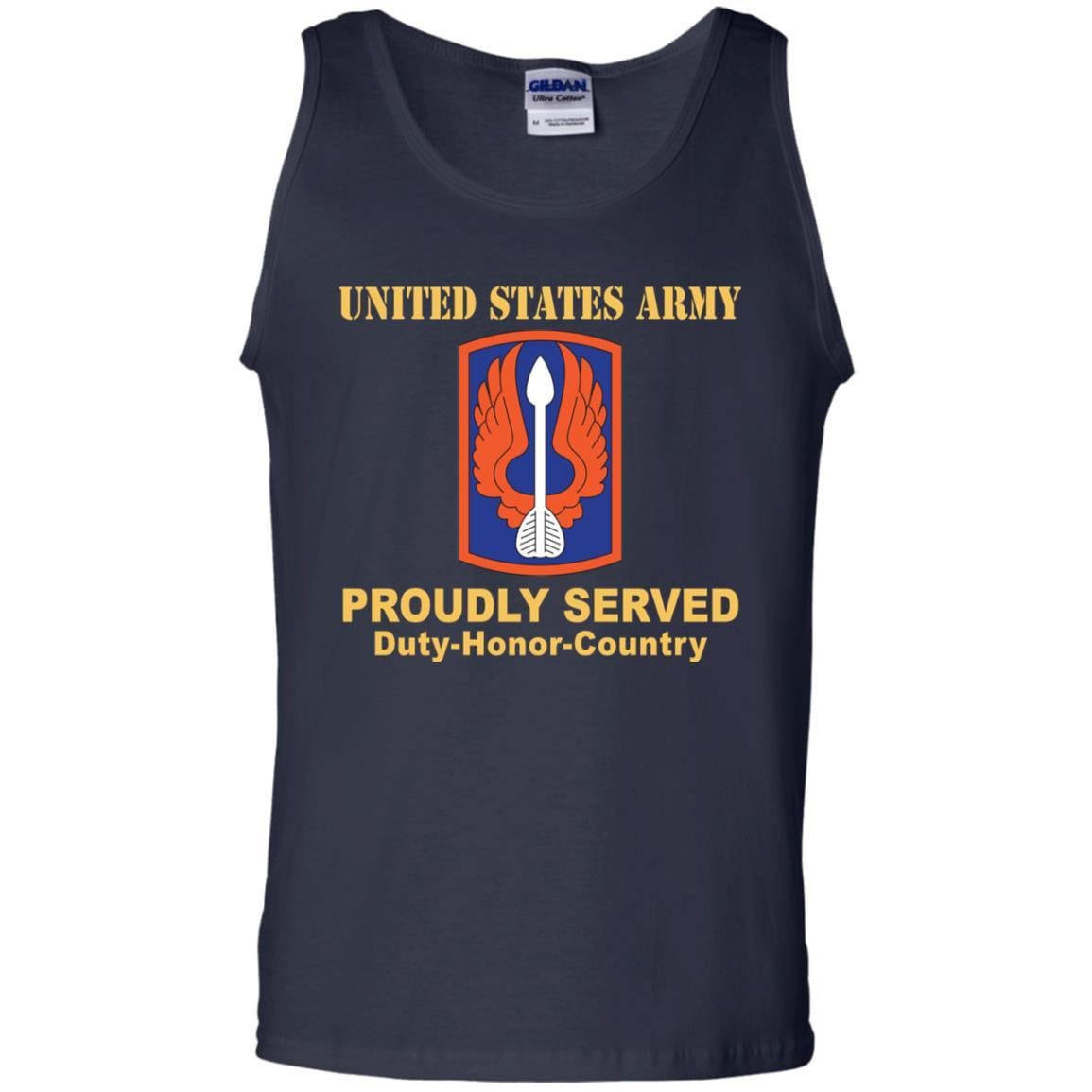 US ARMY 18TH AVIATION BRIGADE- Proudly Served T-Shirt On Front For Men-TShirt-Army-Veterans Nation