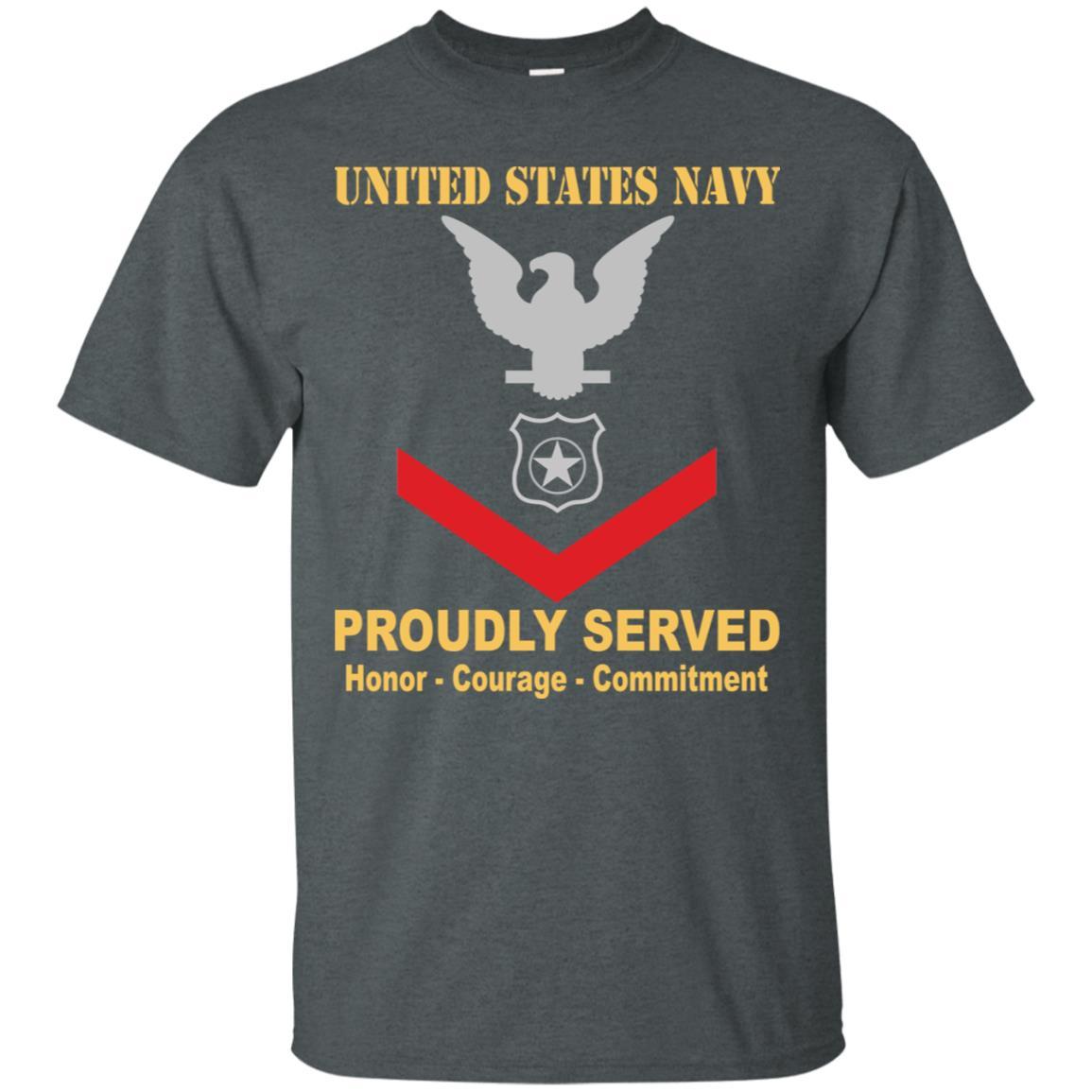 U.S Navy Master-at-arms Navy MA E-4 Rating Badges Proudly Served T-Shirt For Men On Front-TShirt-Navy-Veterans Nation