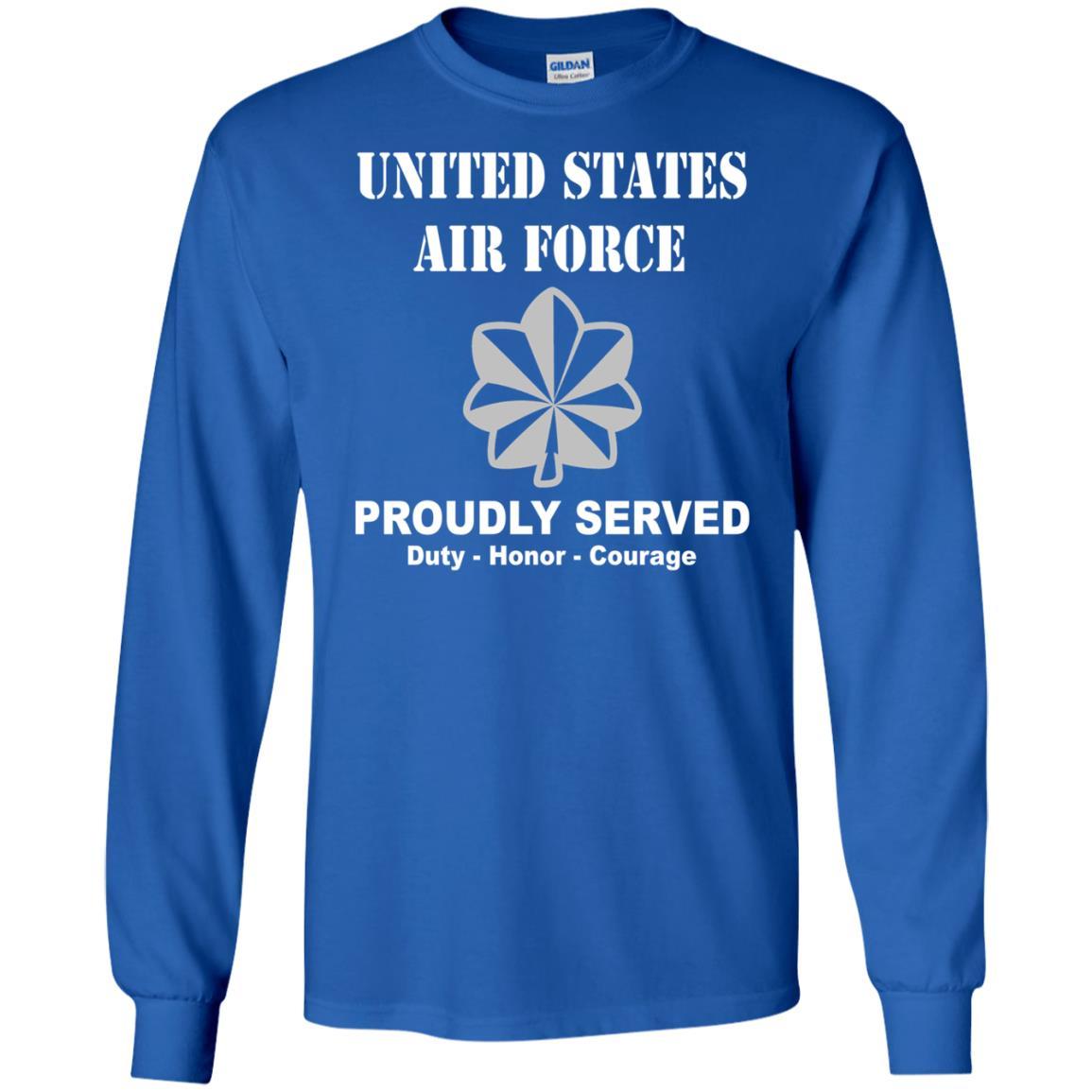 US Air Force O-5 Lieutenant Colonel Lt Co O5 Field Officer Ranks Men Front T Shirt For Air Force-TShirt-USAF-Veterans Nation