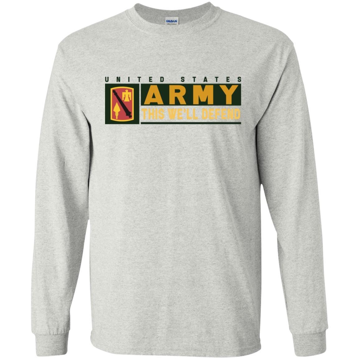 US Army 45 FIRES BRIGADE- This We'll Defend T-Shirt On Front For Men-TShirt-Army-Veterans Nation