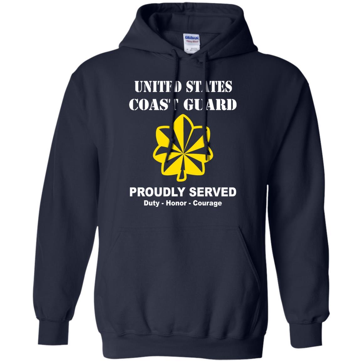 US Coast Guard O-4 Lieutenant Commander O4 LCDR Junior Officer Men Front USCG T Shirt-TShirt-USCG-Veterans Nation