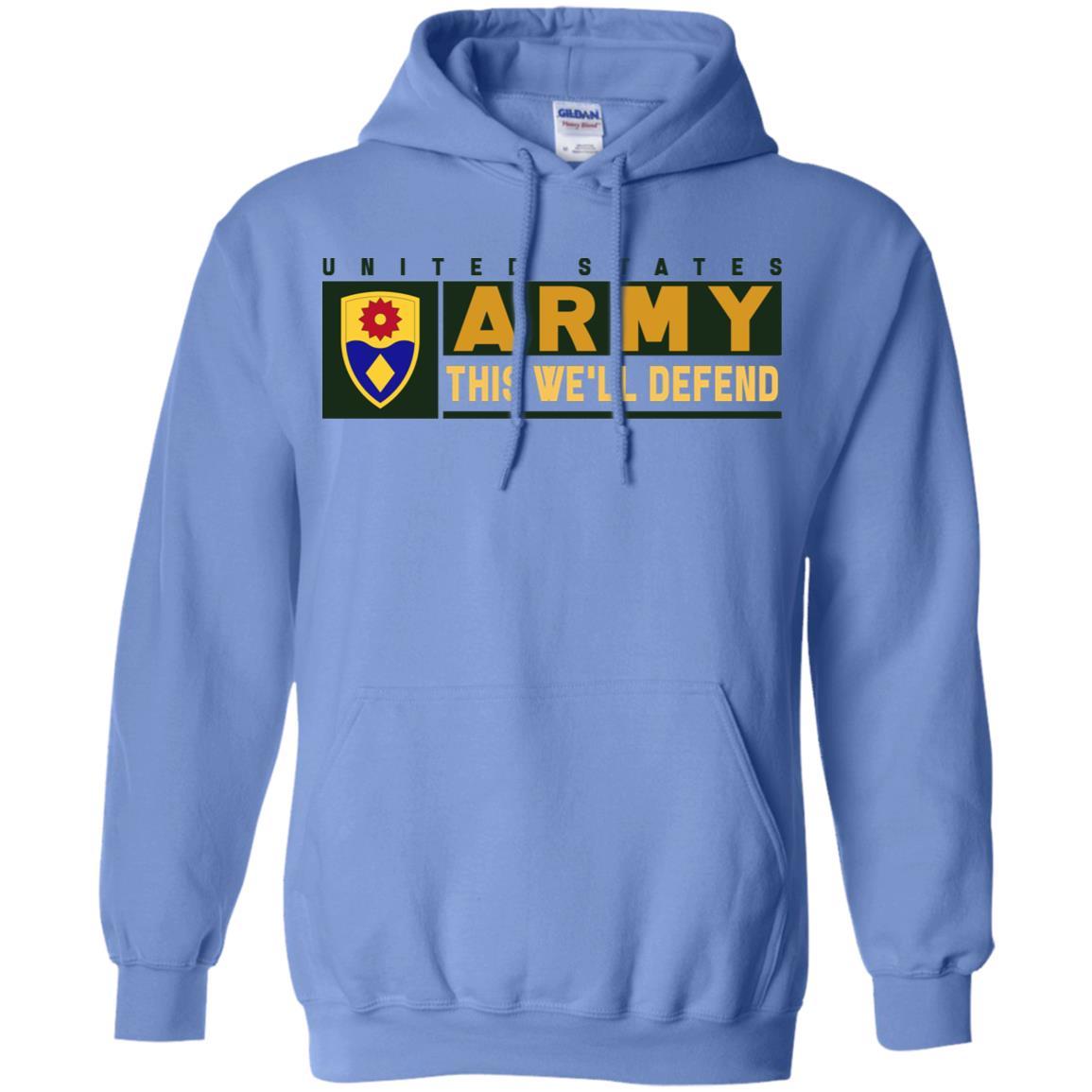 US Army 49TH MILITARY POLICE BRIGADE- This We'll Defend T-Shirt On Front For Men-TShirt-Army-Veterans Nation