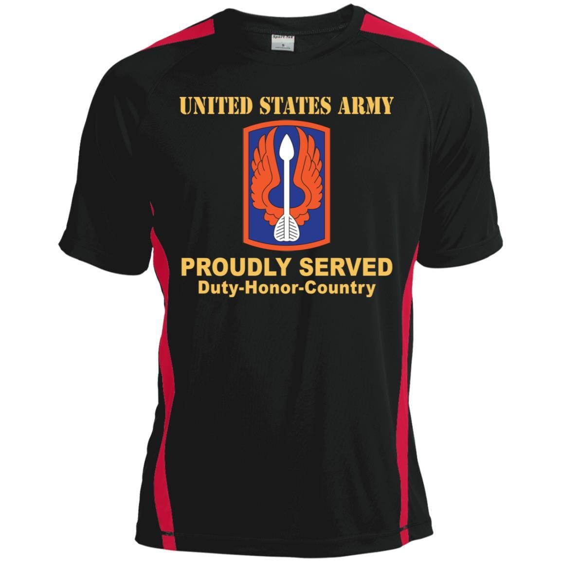 US ARMY 18TH AVIATION BRIGADE- Proudly Served T-Shirt On Front For Men-TShirt-Army-Veterans Nation