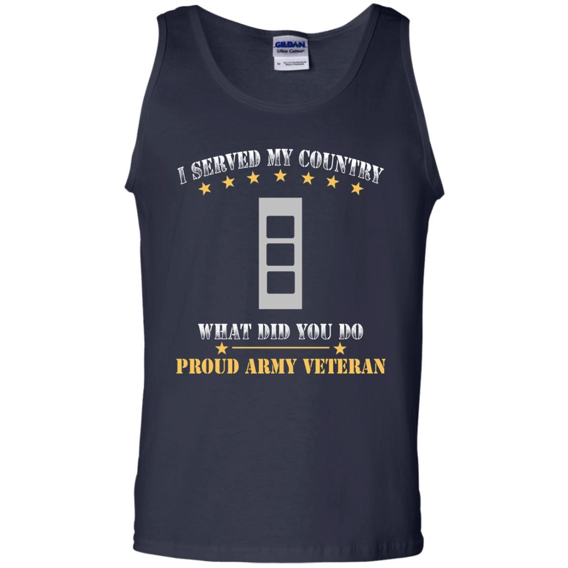 US Army W-3 Chief Warrant Officer 3 W3 CW3 Warrant Officer Ranks Men Front T Shirt - Proud US Army Veteran-TShirt-Army-Veterans Nation