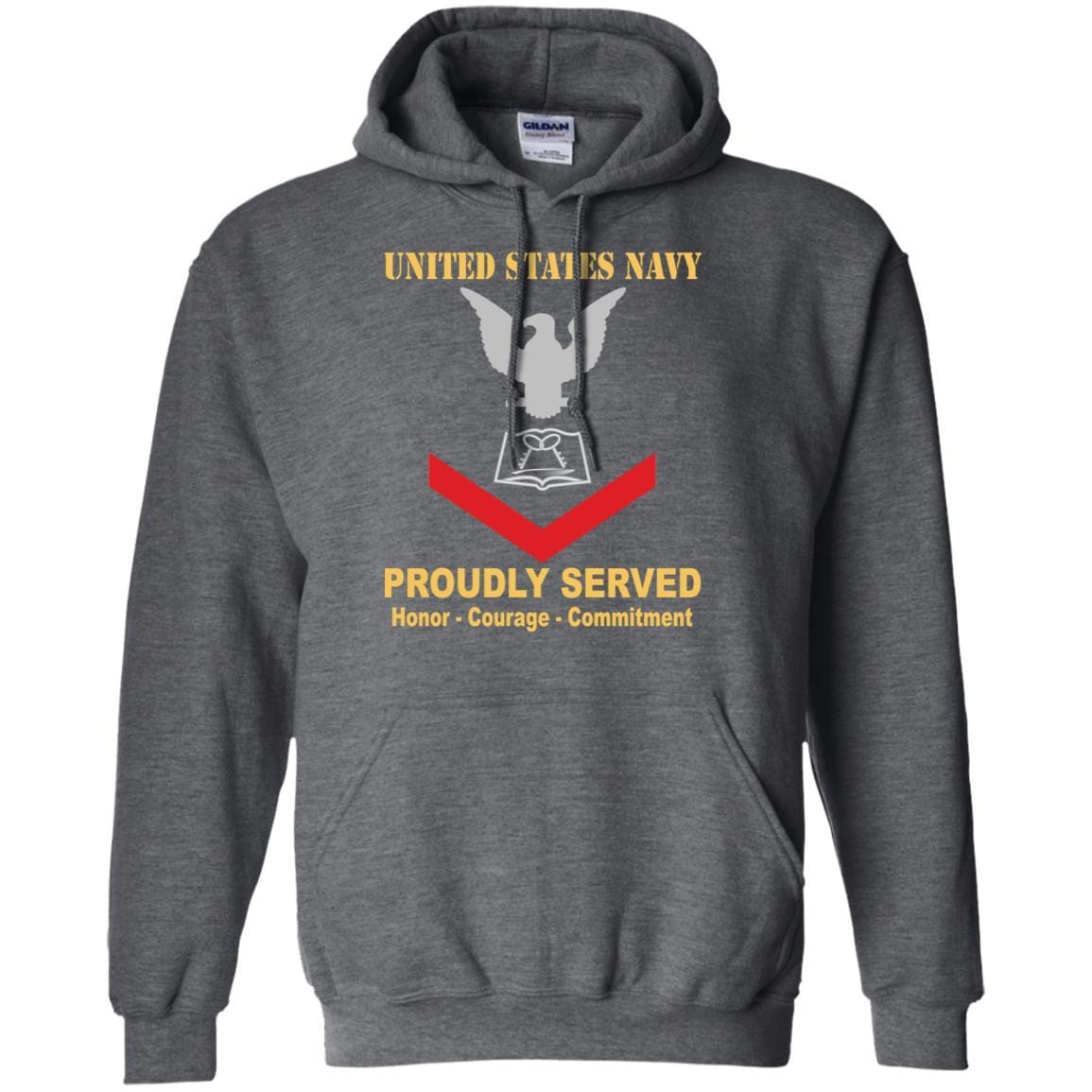 Navy Culinary Specialist Navy CS E-4 Rating Badges Proudly Served T-Shirt For Men On Front-TShirt-Navy-Veterans Nation