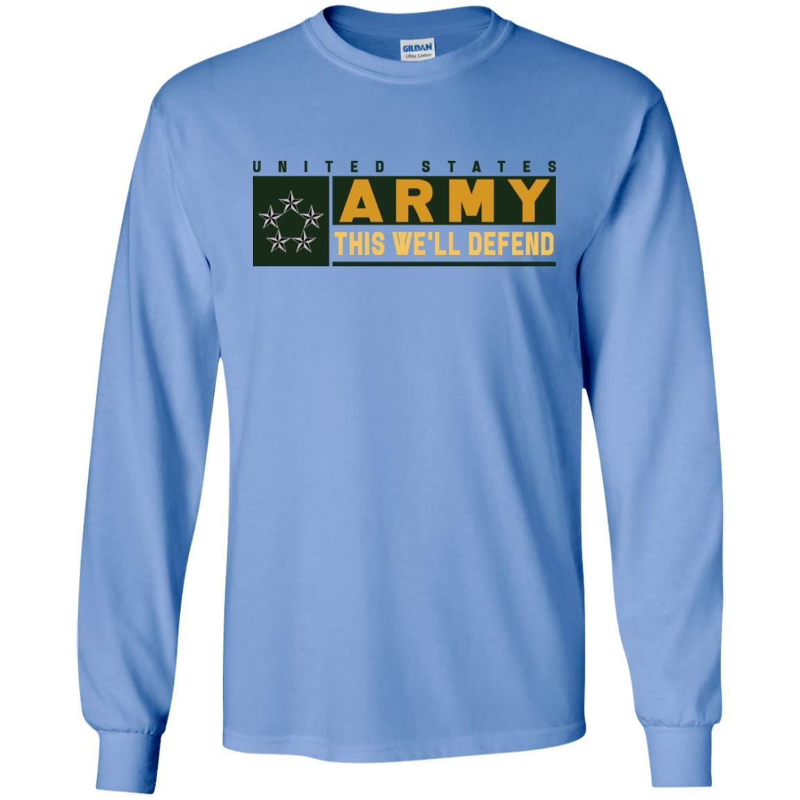 US Army O-10 GA This We Will Defend T-Shirt On Front For Men-TShirt-Army-Veterans Nation