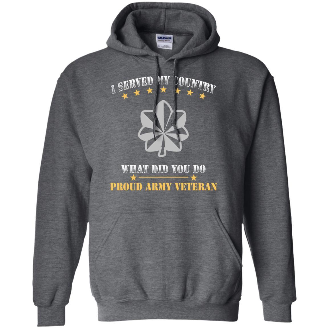 US Army O-5 Lieutenant Colonel O5 LTC Field Officer Ranks Men Front T Shirt - Proud US Army Veteran-TShirt-Army-Veterans Nation