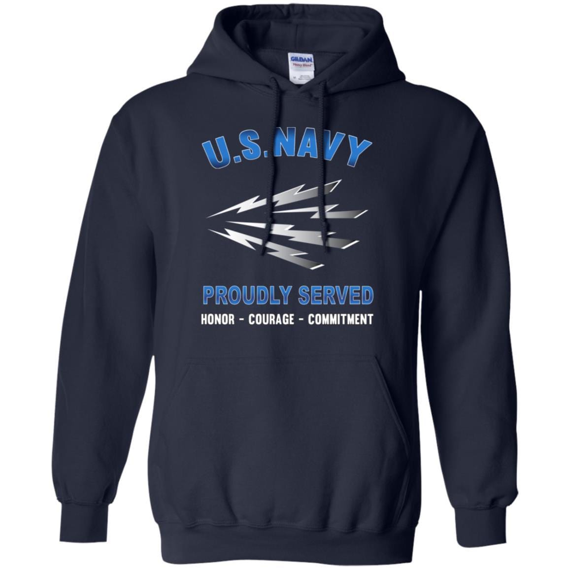 U.S Navy Radioman Navy RM - Proudly Served T-Shirt For Men On Front-TShirt-Navy-Veterans Nation