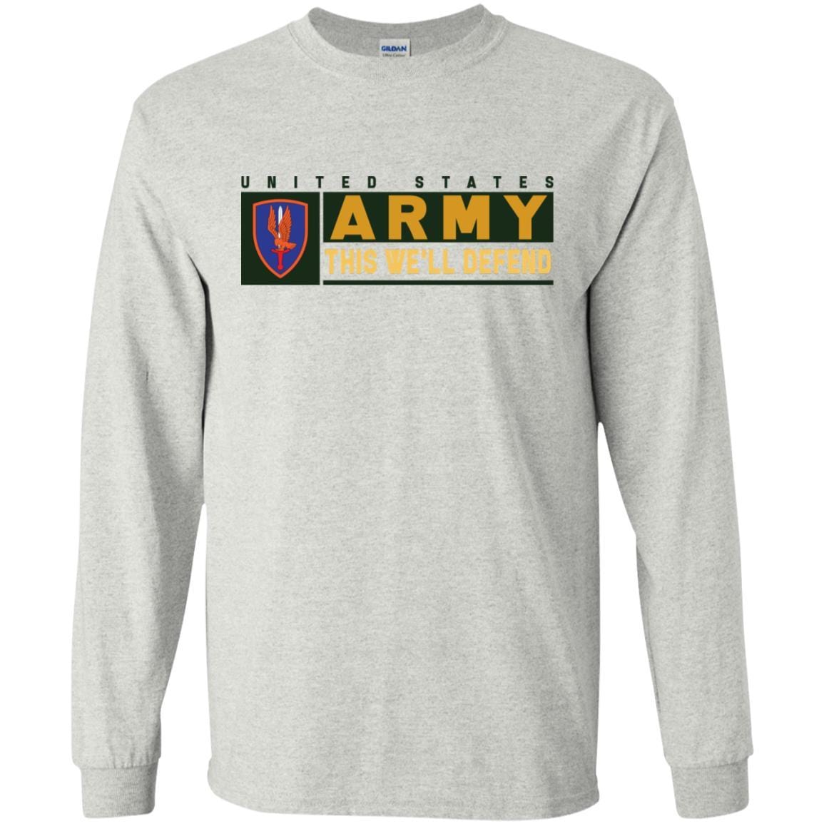 US Army 1ST AVIATION BRIGADE- This We'll Defend T-Shirt On Front For Men-TShirt-Army-Veterans Nation
