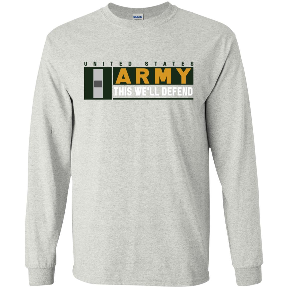 US Army W-1 This We Will Defend Long Sleeve - Pullover Hoodie-TShirt-Army-Veterans Nation