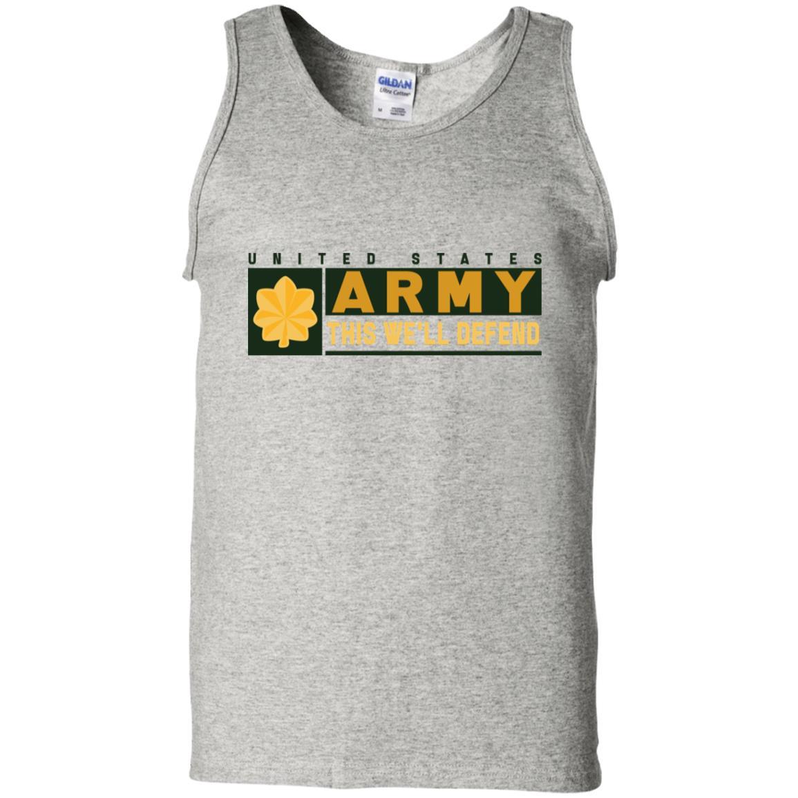 US Army O-4 This We Will Defend T-Shirt On Front For Men-TShirt-Army-Veterans Nation