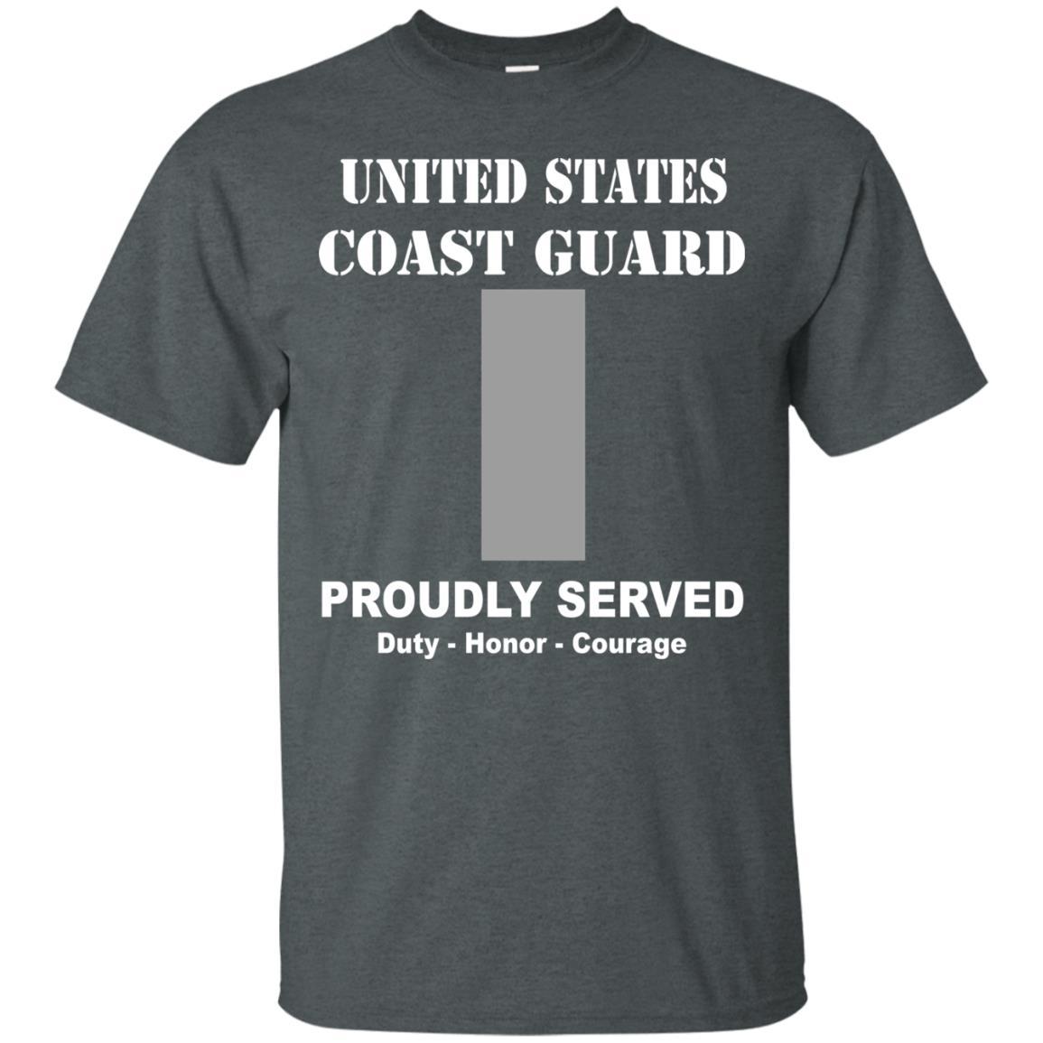 US Coast Guard O-2 Lieutenant Junior Grade O2 LTJG Junior Officer Men Front USCG T Shirt-TShirt-USCG-Veterans Nation
