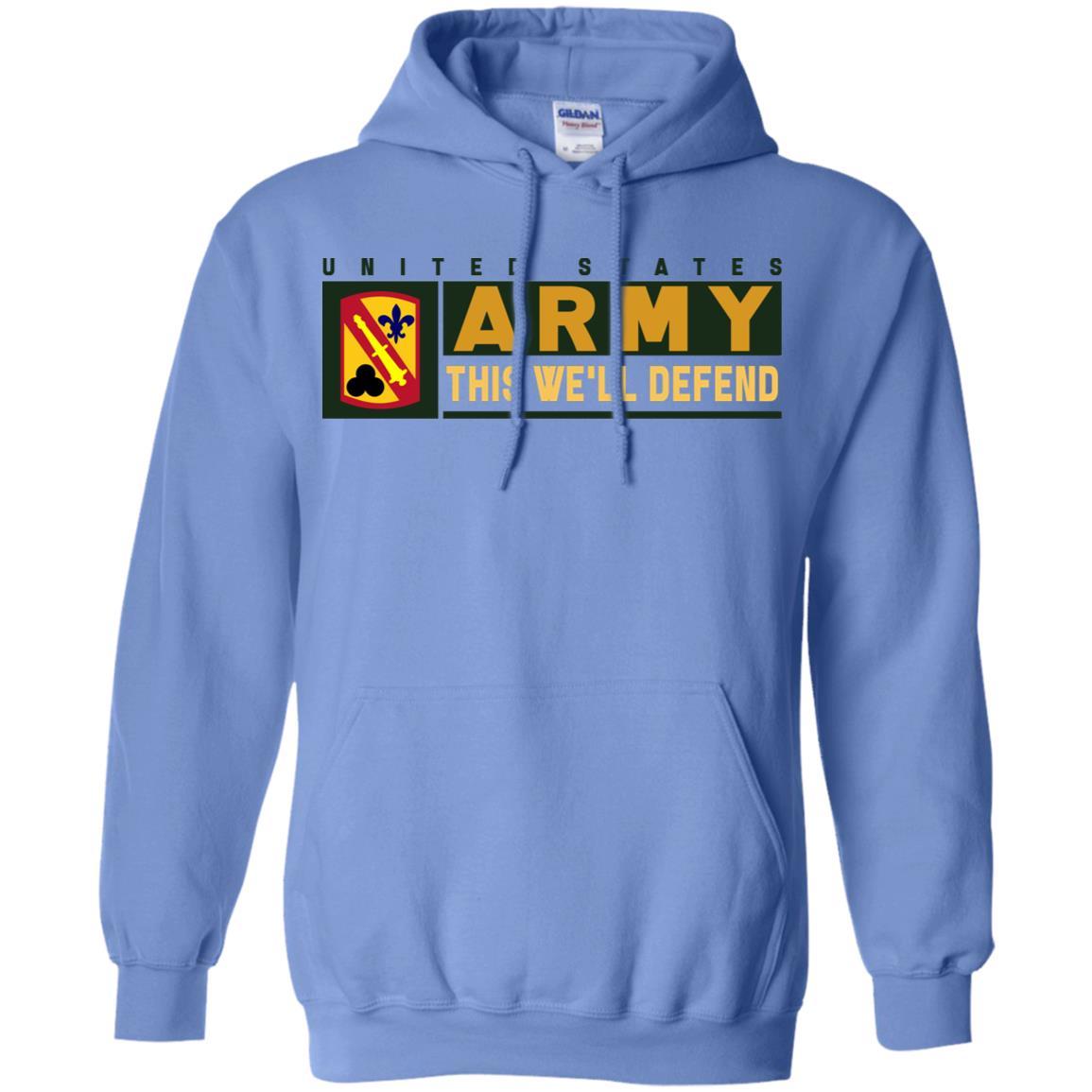 US Army 42 FIELD ARTILLERY BRIGADE- This We'll Defend T-Shirt On Front For Men-TShirt-Army-Veterans Nation