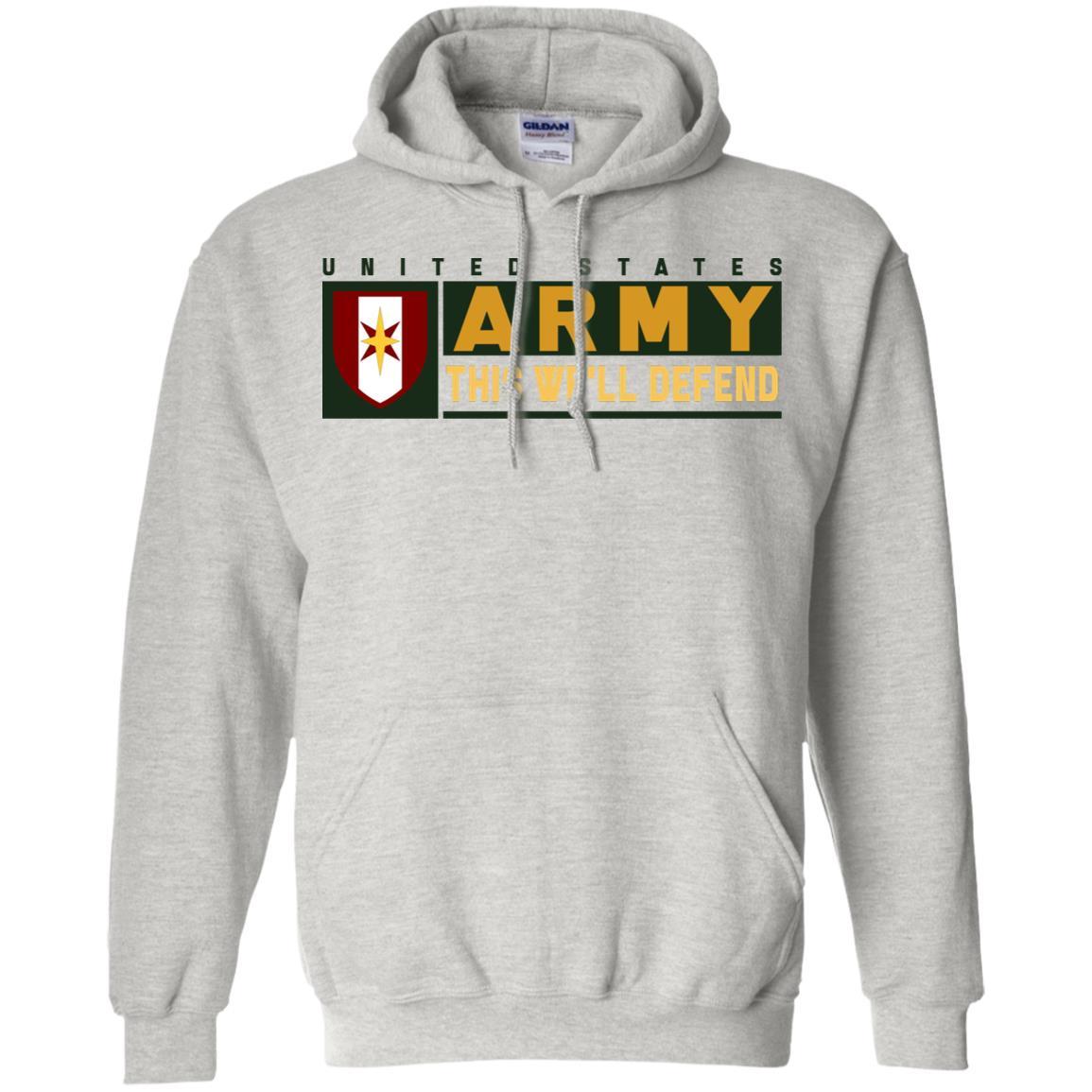 US Army 44 MEDICAL BRIGADE- This We'll Defend T-Shirt On Front For Men-TShirt-Army-Veterans Nation