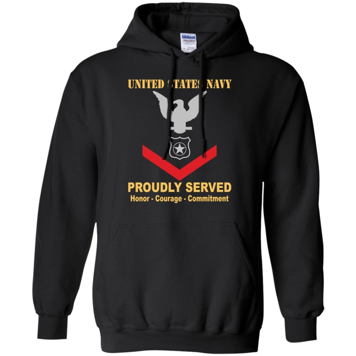 U.S Navy Master-at-arms Navy MA E-4 Rating Badges Proudly Served T-Shirt For Men On Front-TShirt-Navy-Veterans Nation