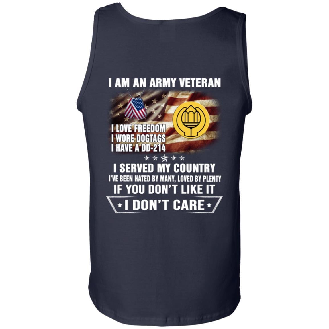 T-Shirt "I Am An Army Chaplain Assistant Veteran" On Back-TShirt-Army-Veterans Nation
