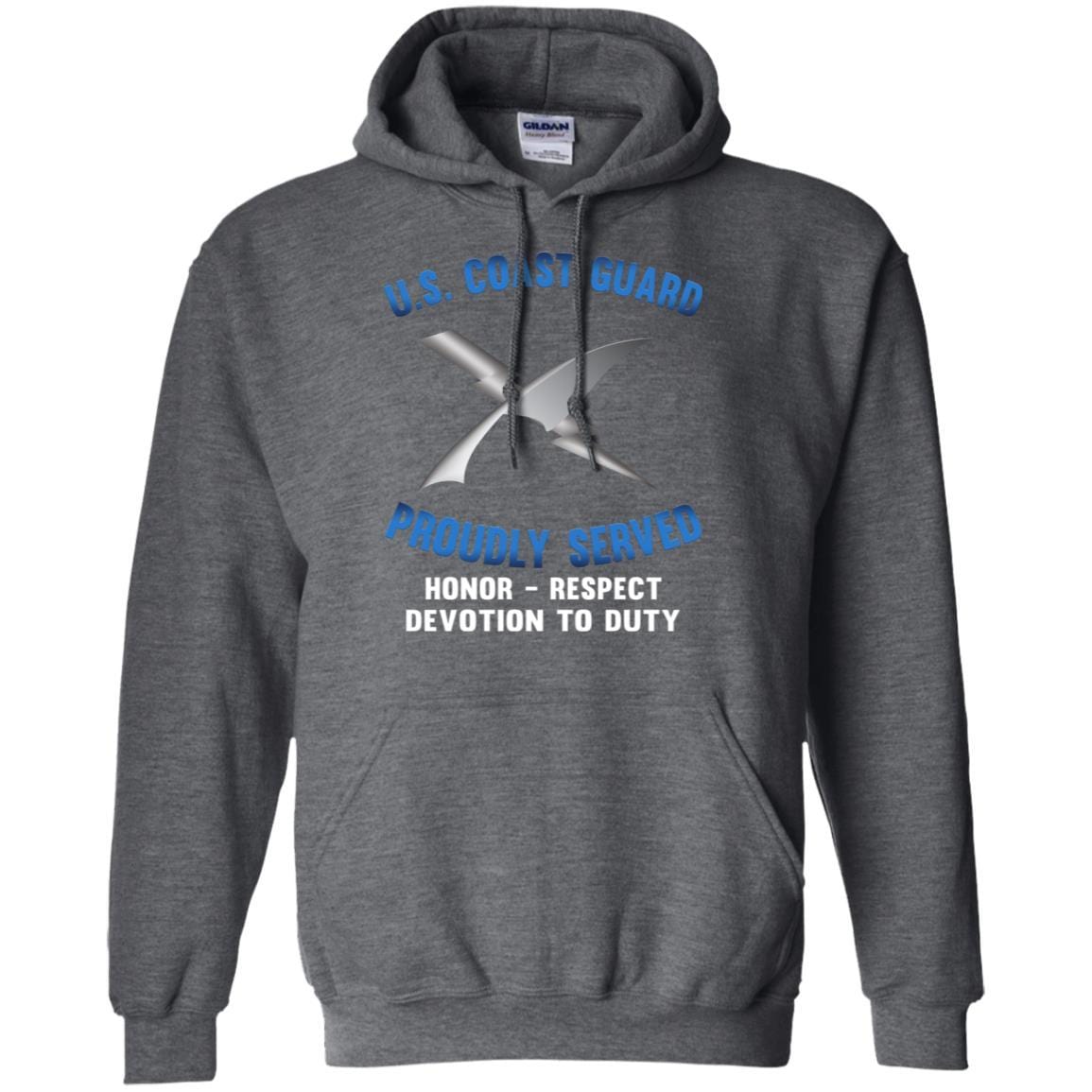 US Coast Guard Intelligence Specialist IS Logo Proudly Served T-Shirt For Men On Front-TShirt-USCG-Veterans Nation