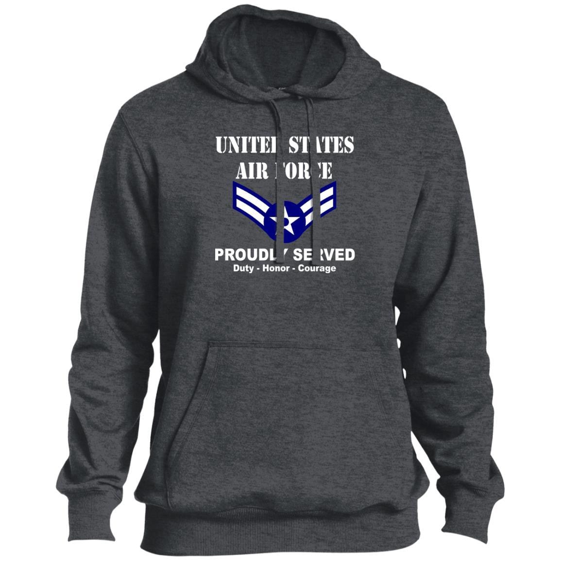 US Air Force E-3 Airman First Class A1C E3 Ranks Enlisted Airman T shirt Sport-Tek Tall Pullover Hoodie - T-Shirt-TShirt-USAF-Veterans Nation