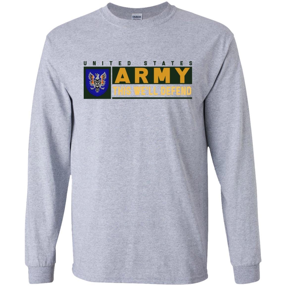 US Army 11TH AVIATION COMMAND- This We'll Defend T-Shirt On Front For Men-TShirt-Army-Veterans Nation