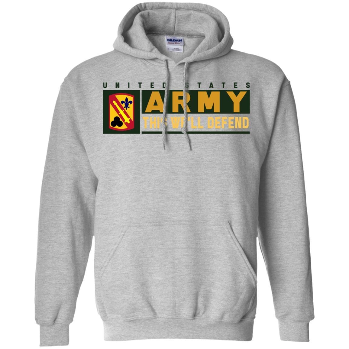 US Army 42 FIELD ARTILLERY BRIGADE- This We'll Defend T-Shirt On Front For Men-TShirt-Army-Veterans Nation