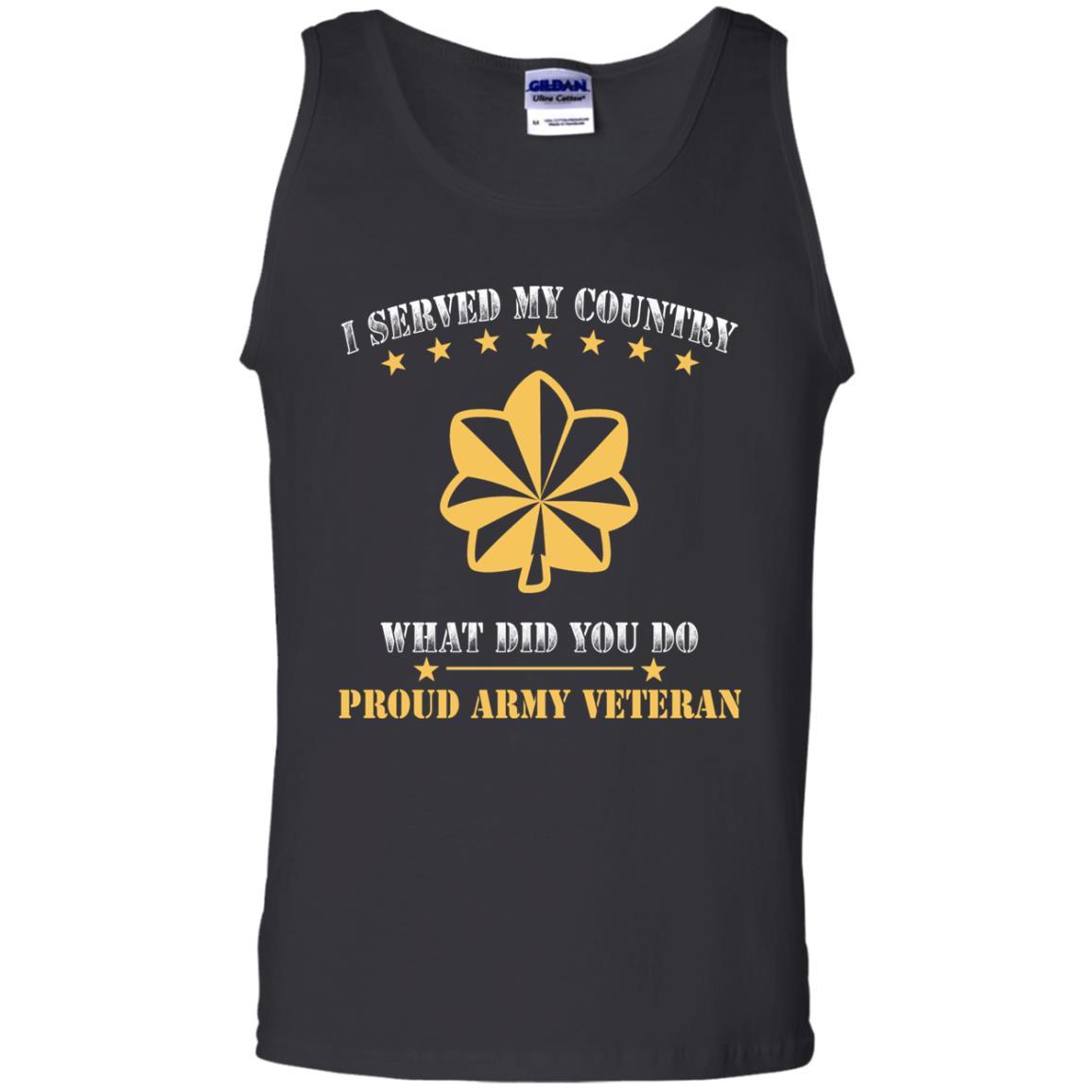 US Army O-4 Major O4 MAJ Field Officer Ranks Men Front T Shirt - Proud US Army Veteran-TShirt-Army-Veterans Nation