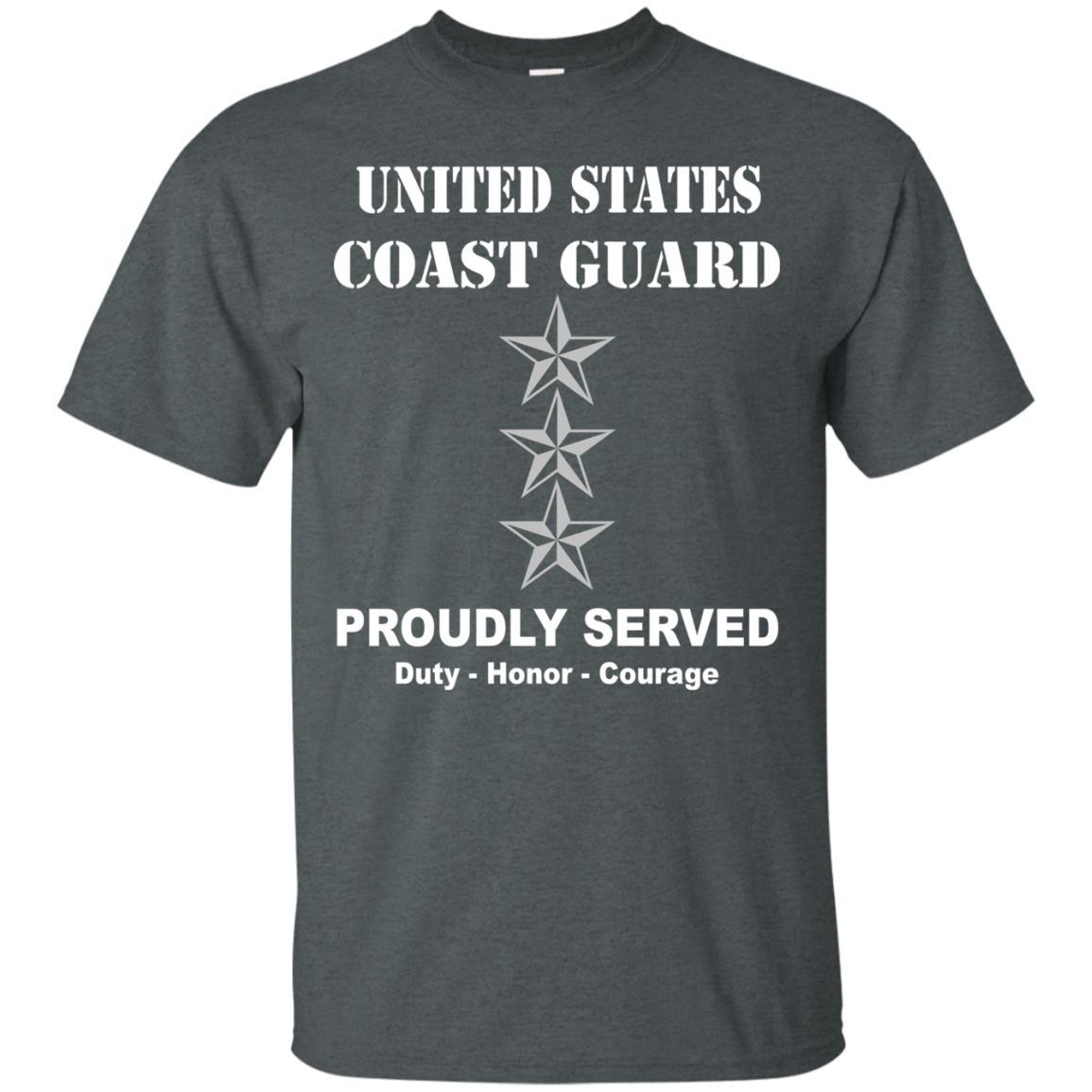 US Coast Guard O-9 Vice Admiral O9 VADM Flag Officer Men Front USCG T Shirt-TShirt-USCG-Veterans Nation