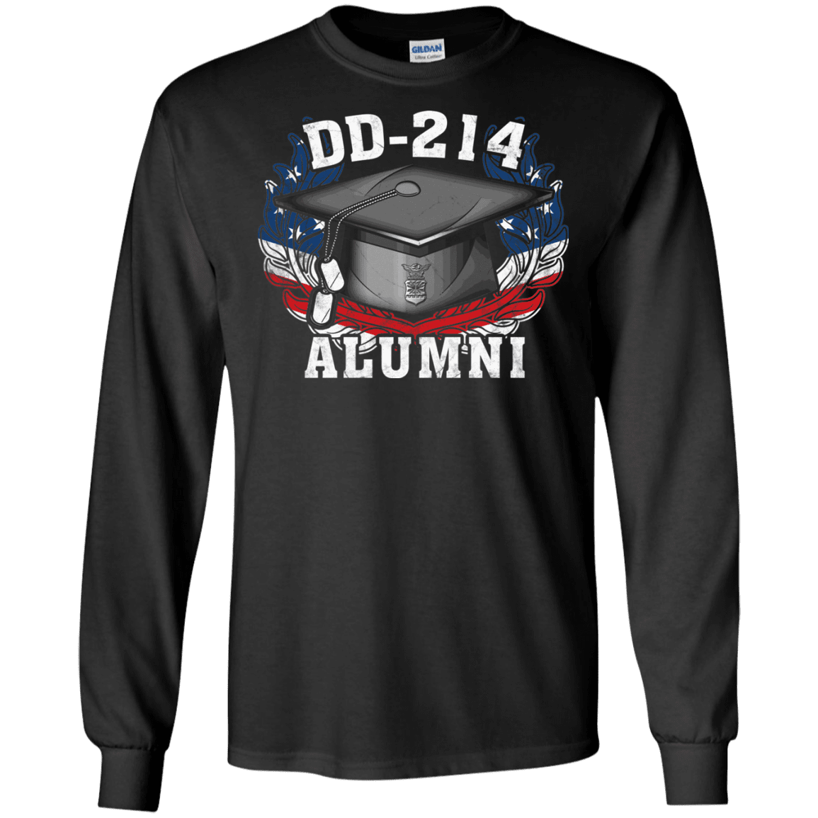 DD 214 Alumni Air Force Veteran Front T Shirts-TShirt-USAF-Veterans Nation