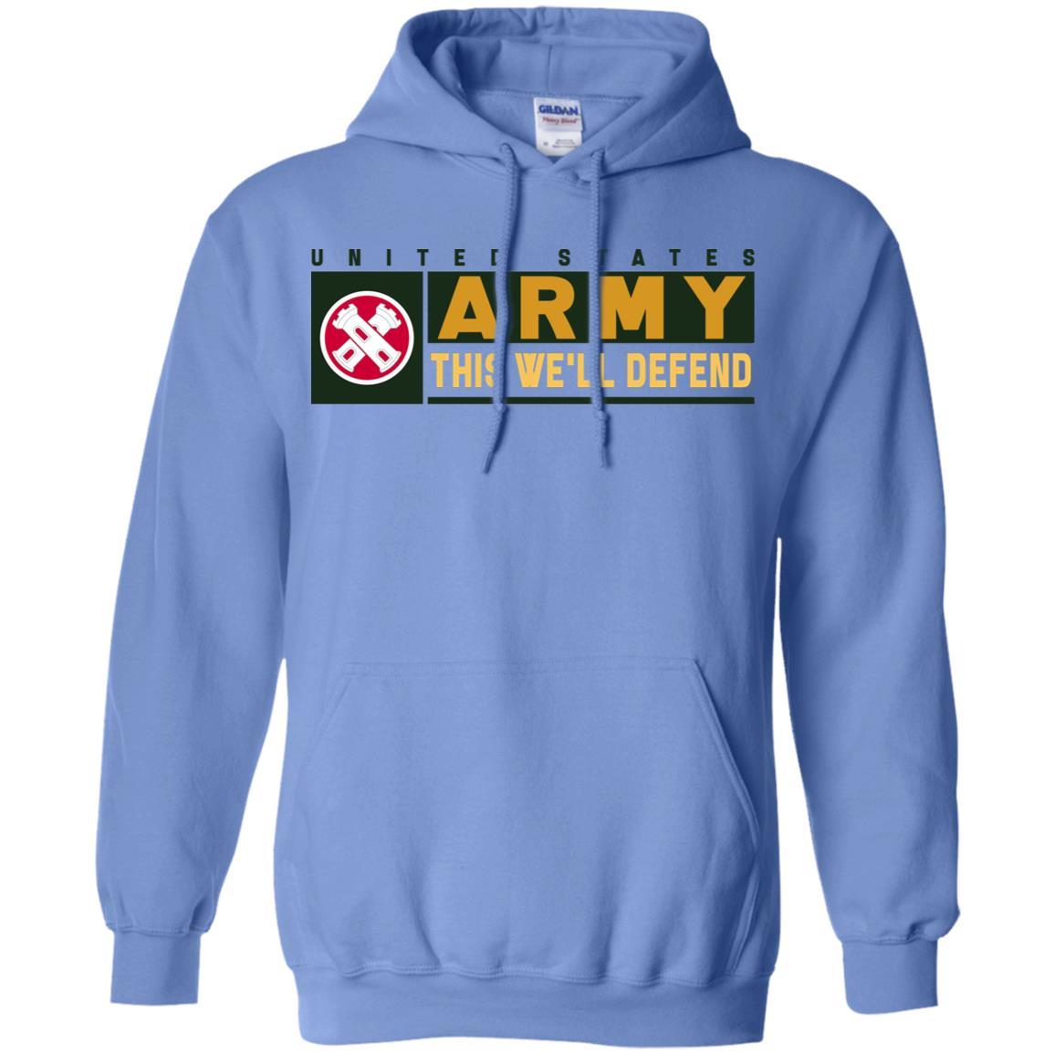 US Army 16TH ENGINEER BRIGADE- This We'll Defend T-Shirt On Front For Men-TShirt-Army-Veterans Nation