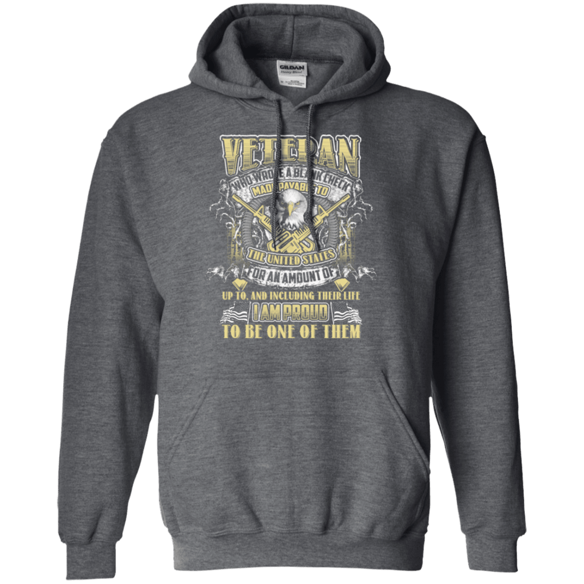 Military T-Shirt "Proud To Be Veteran"-TShirt-General-Veterans Nation