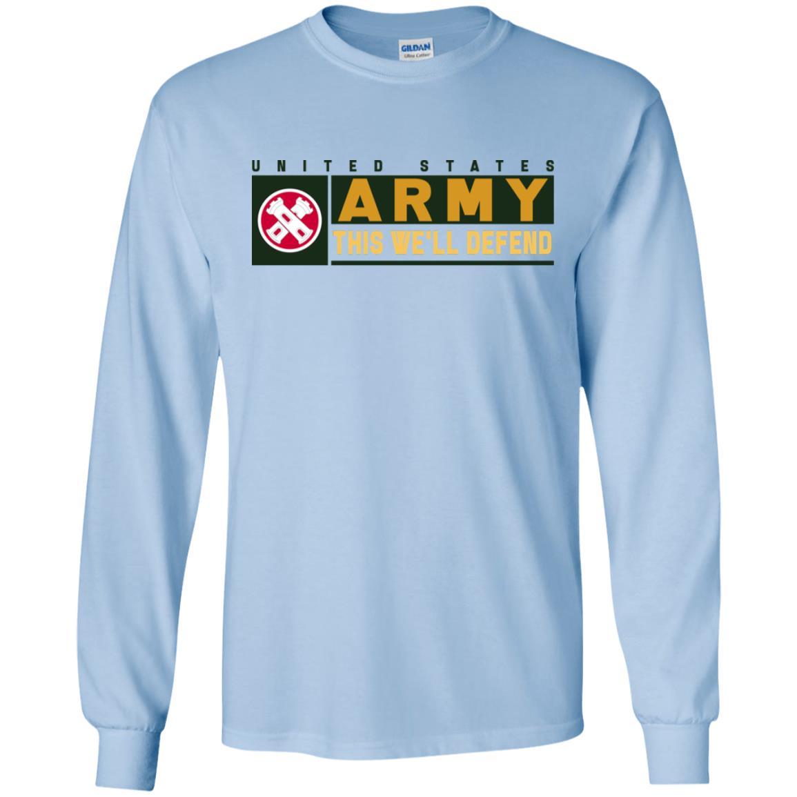 US Army 16TH ENGINEER BRIGADE- This We'll Defend T-Shirt On Front For Men-TShirt-Army-Veterans Nation