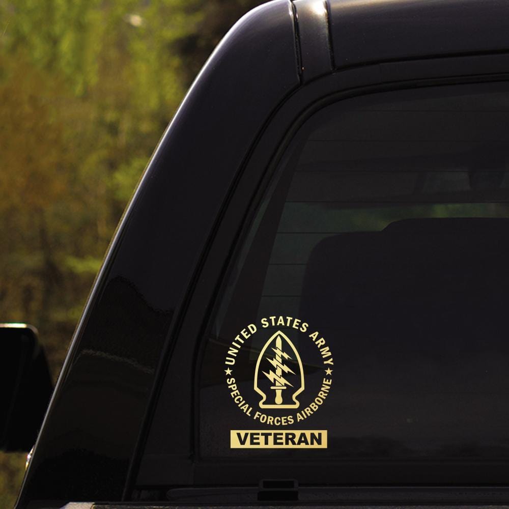 US Army Bronze Star Recipient - Special Forces Airborne - Security Agency - 3rd Infantry Division Clear Stickers-Decal-Army-CSIB-Veterans Nation