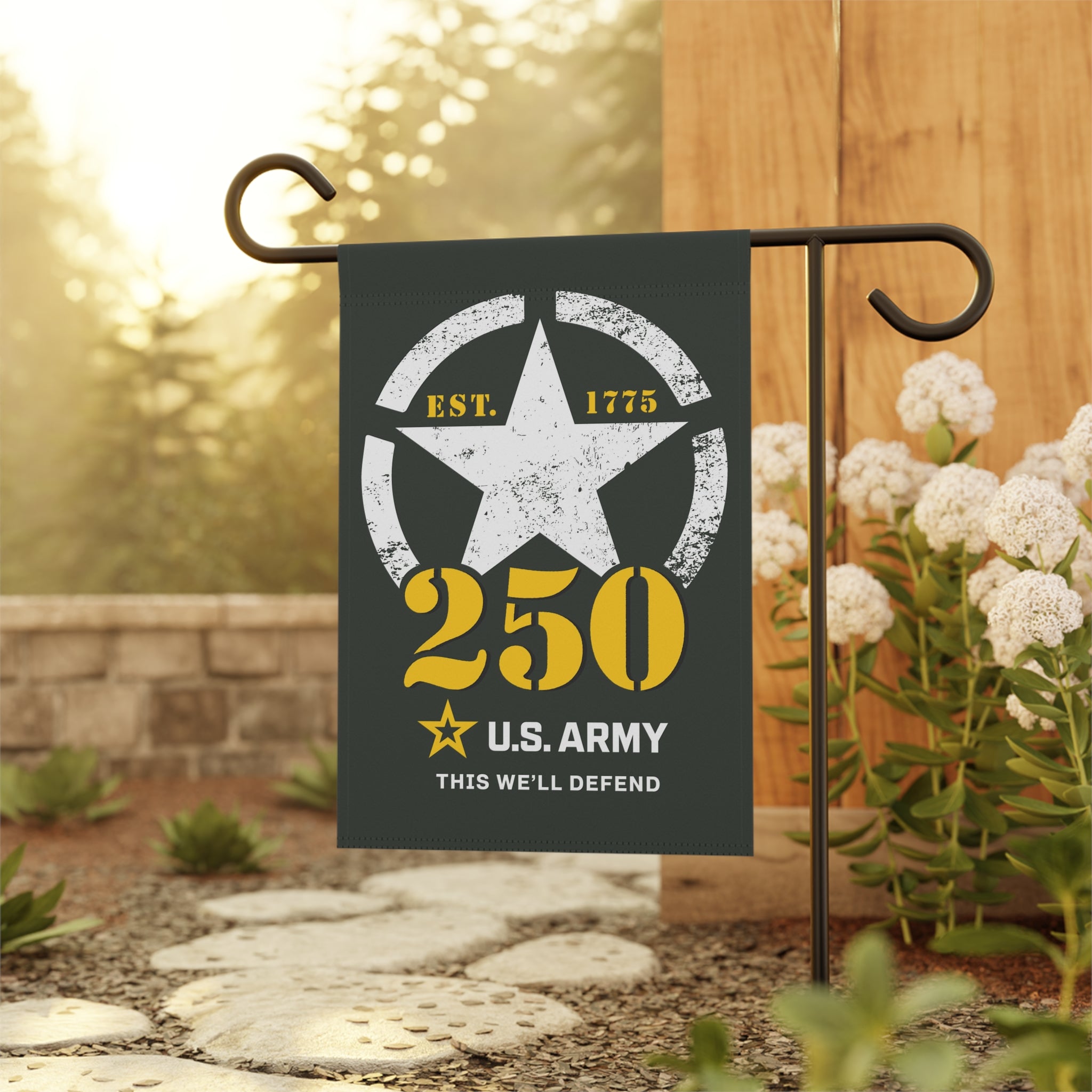US Army 250 This We'll Defend Garden Flag Twin-Side Printing