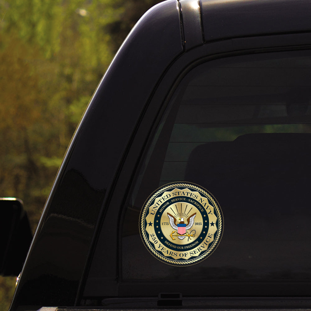 US NAVY 250 Years Of Service Stickers