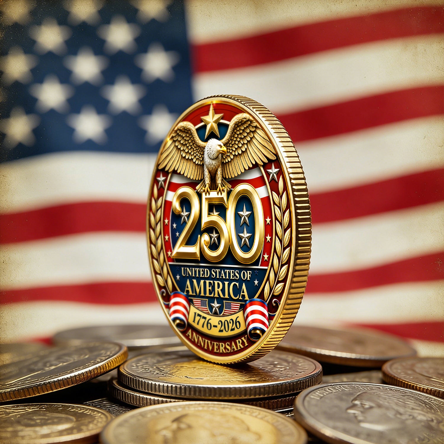 Custom USMC 250th Anniversary Challenge Coin Gift