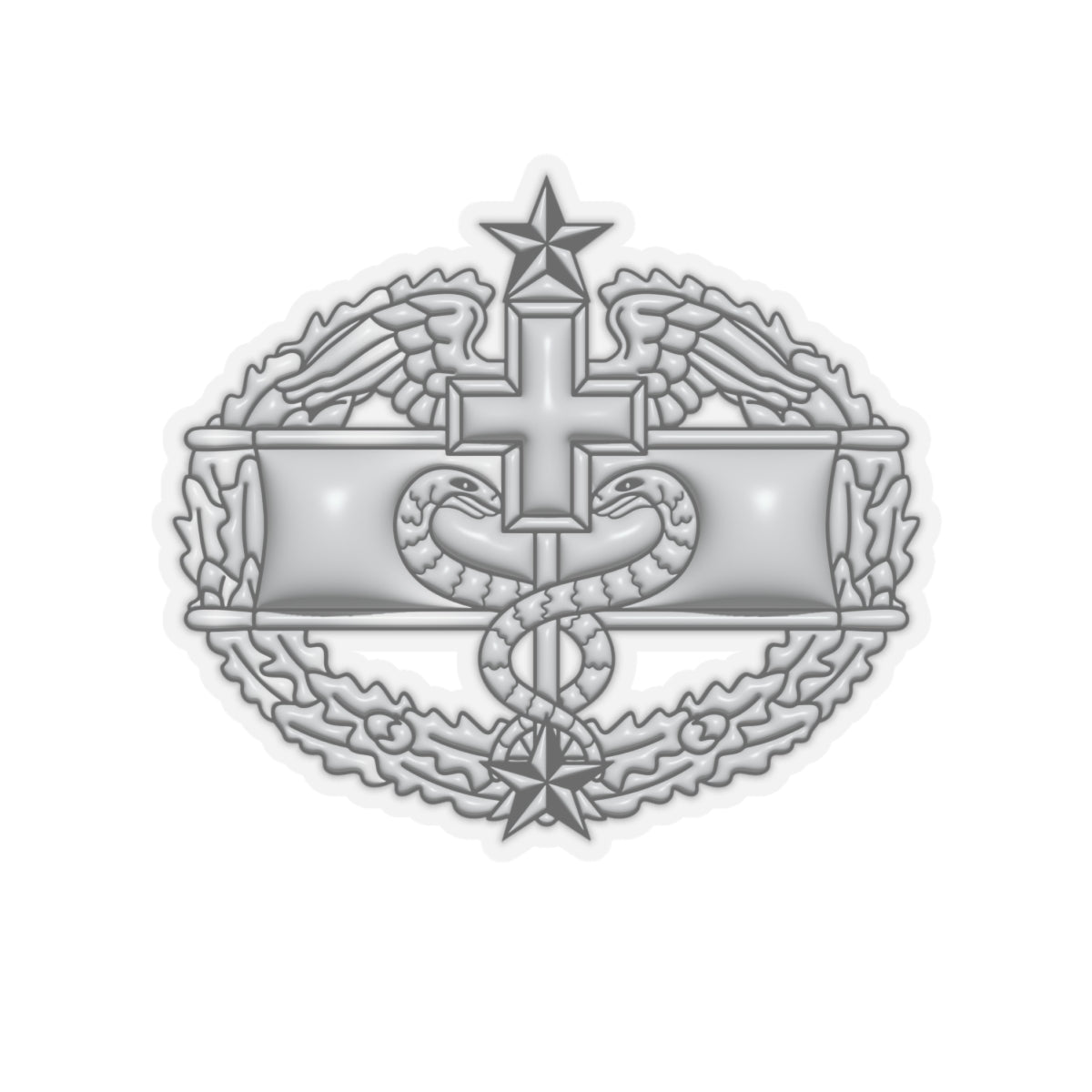 US Army Combat Medical 3rd Award Badge 3D Effect Stickers