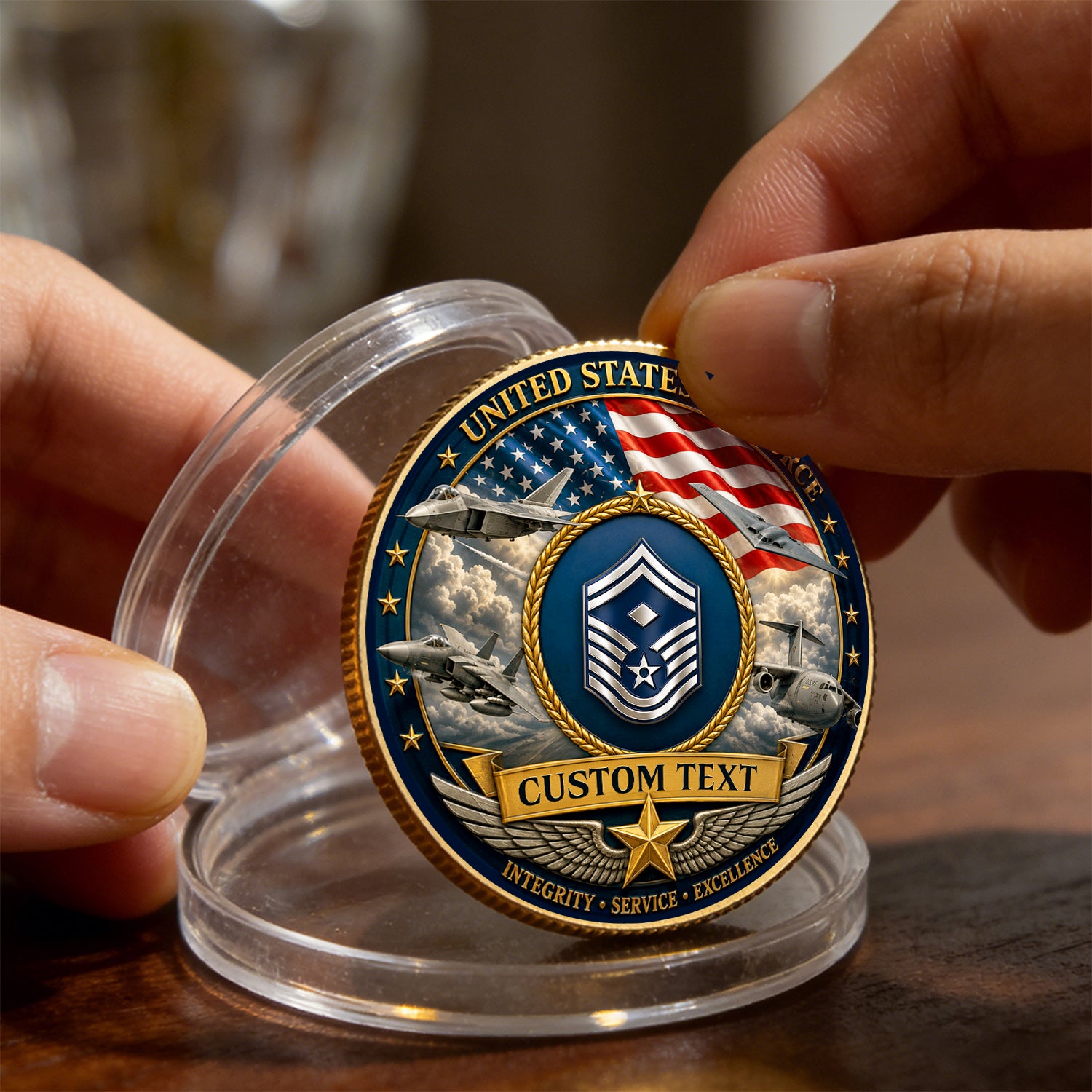 Personalized U.S. Air Force 250th Anniversary Challenge Coin