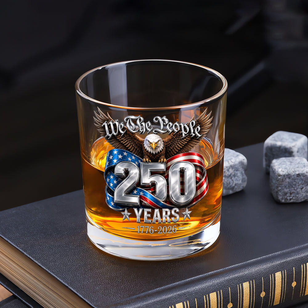 USA 1776-2026 Commemorative Whiskey Glass Gift