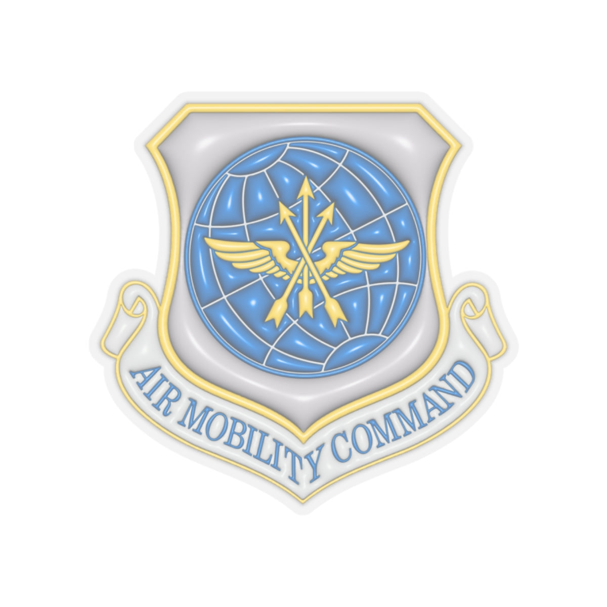 US Air Force Air Mobility Command 3D Effect Stickers