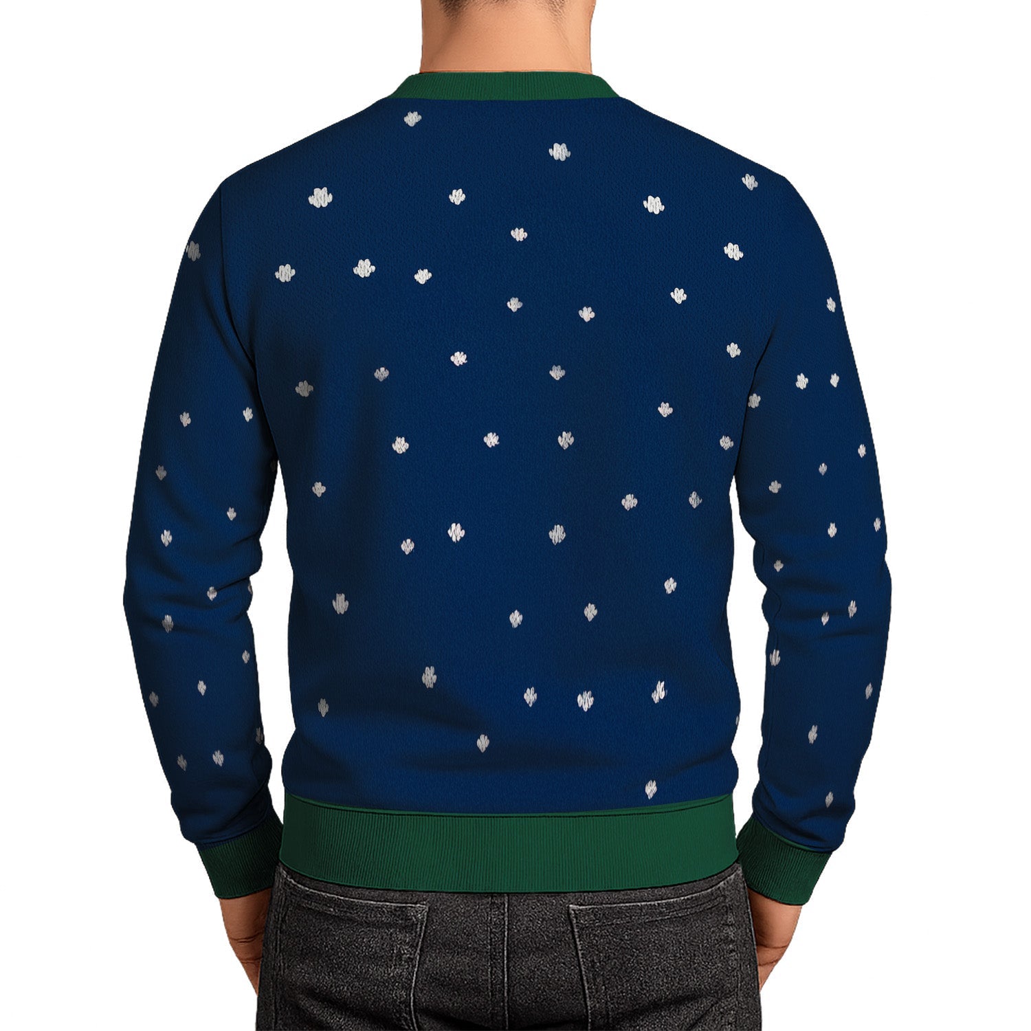 Personalized US Navy Christmas Ugly Sweater TUST16