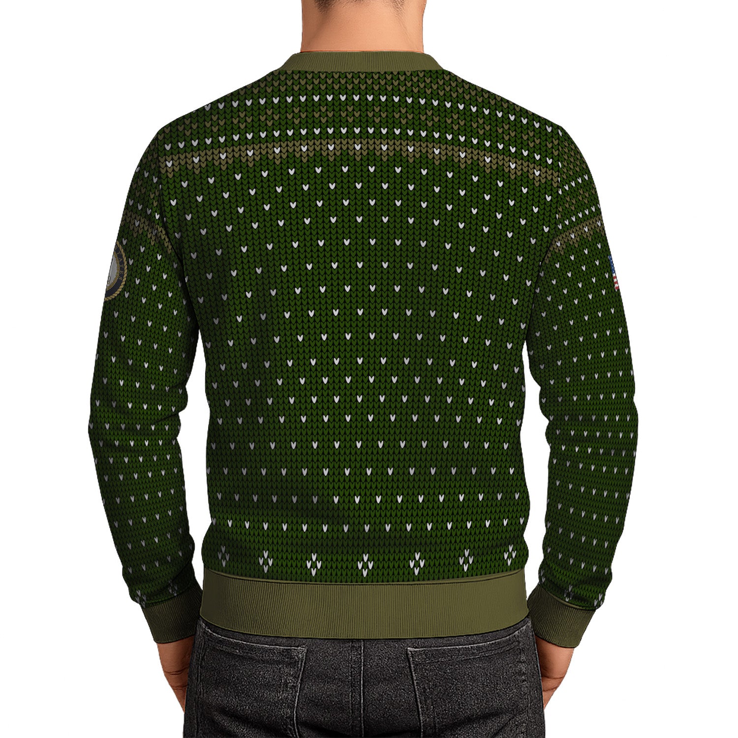 Personalized US Army Ugly Christmas Sweater TUST07