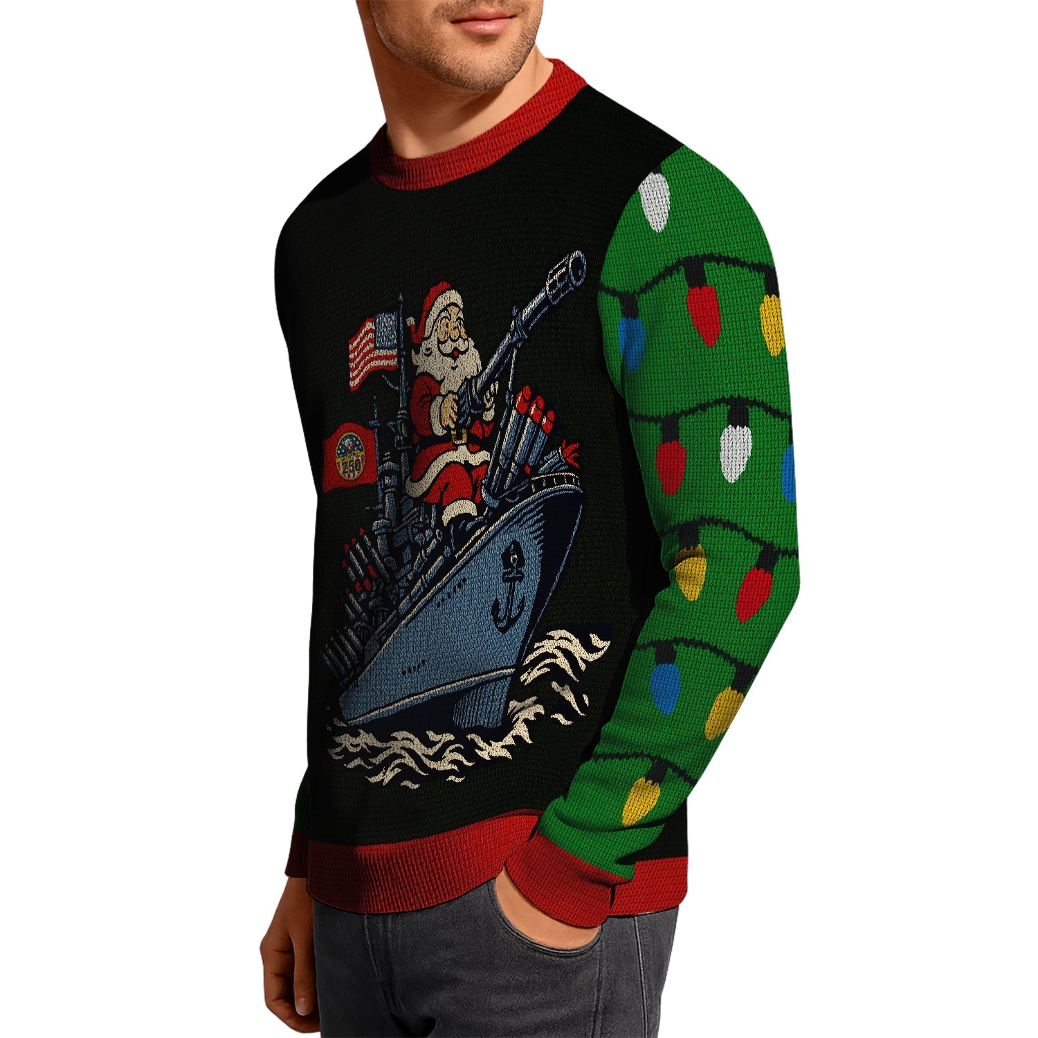 America's Navy A Legacy Of Valor Since 1775 Christmas Ugly Sweater