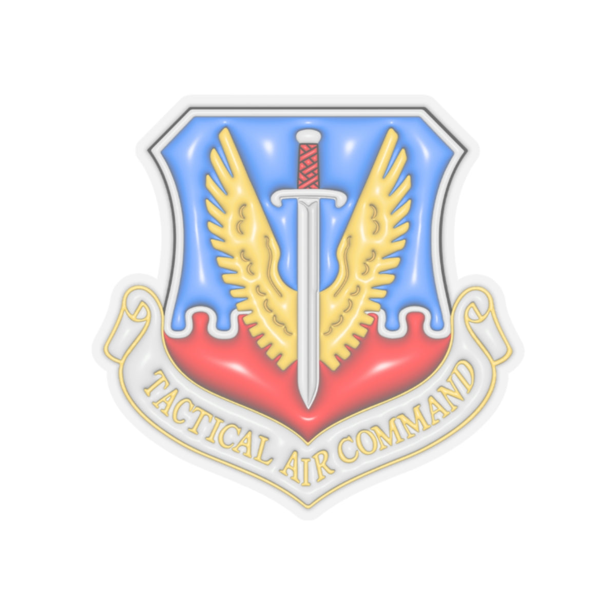 US Air Force Tactical Air Command 3D Effect Stickers