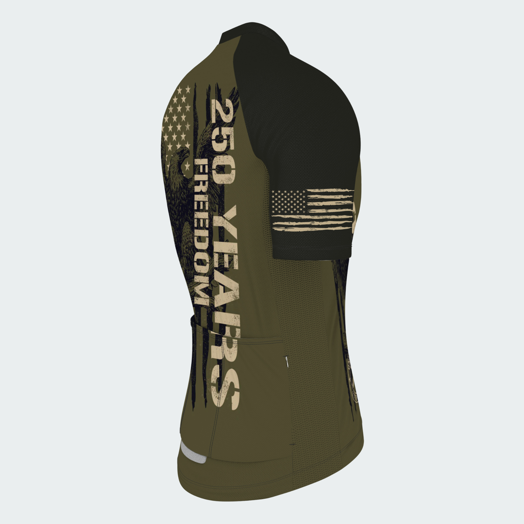 Men’s American Pride 250th Anniversary Freedom Was Earned Regular Fit Cycling Kit