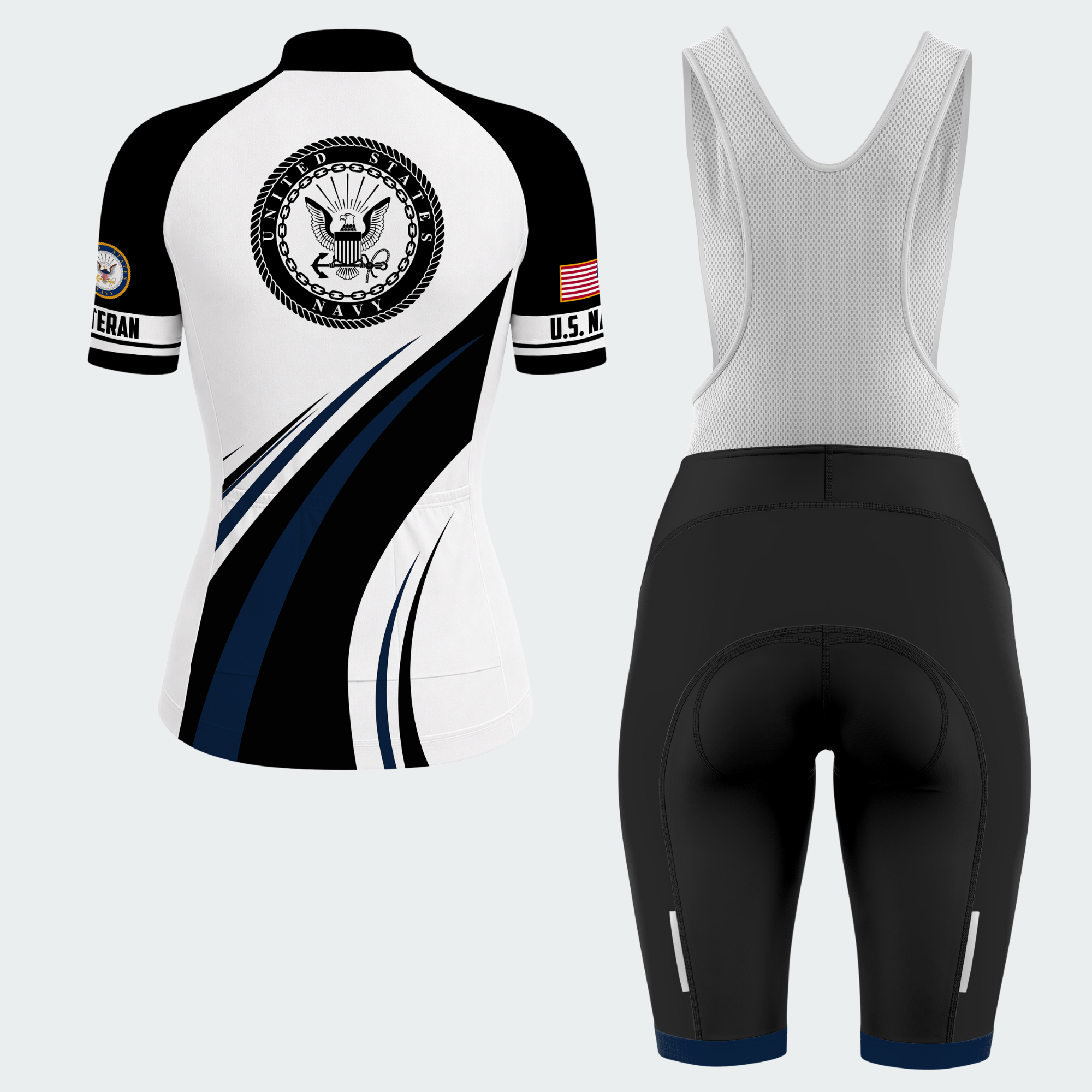 Women’s Personalized U.S. Navy Proudly Served Cycling Jersey & Kit