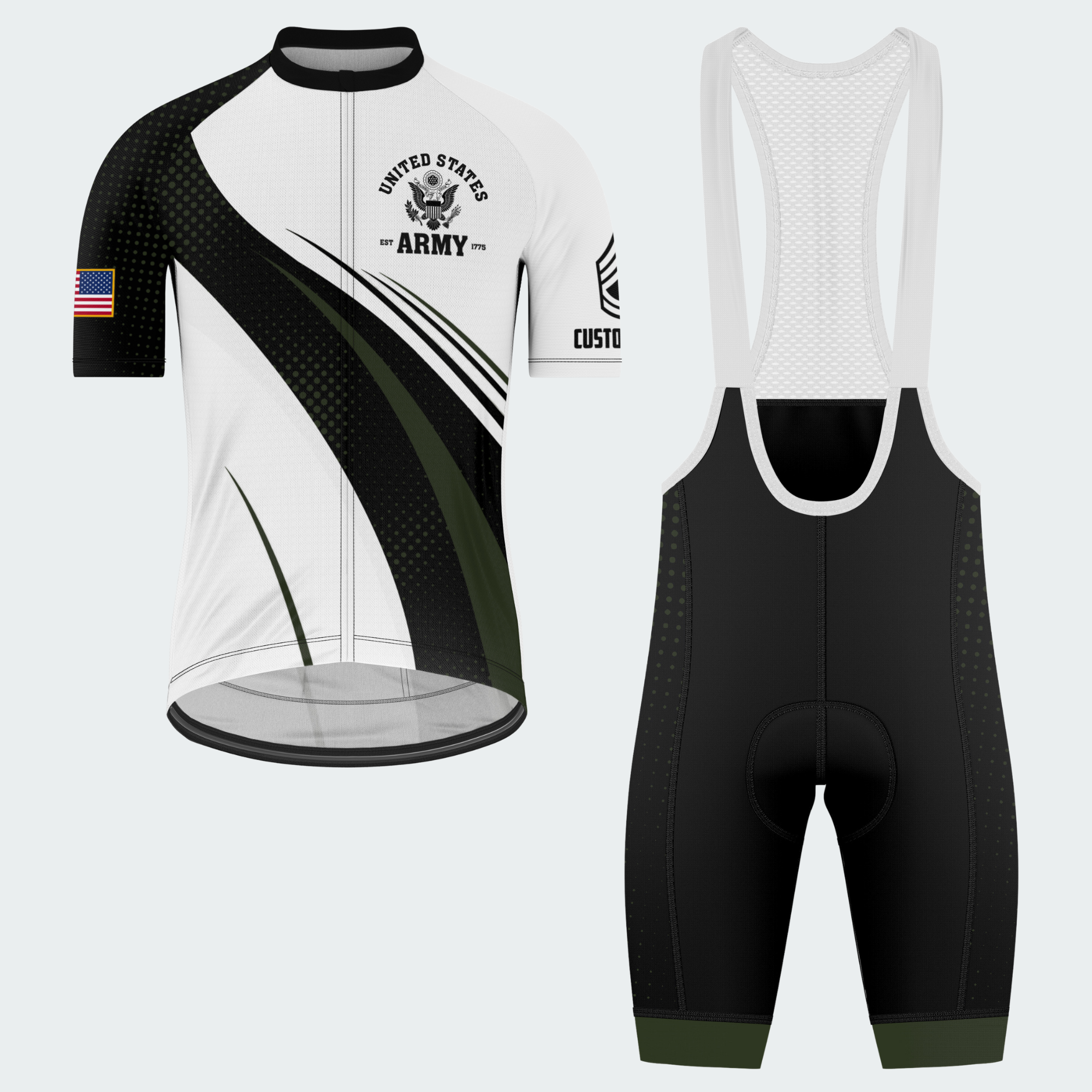 Men’s Personalized U.S. Army Proud Veteran Cycling Jersey & Kit