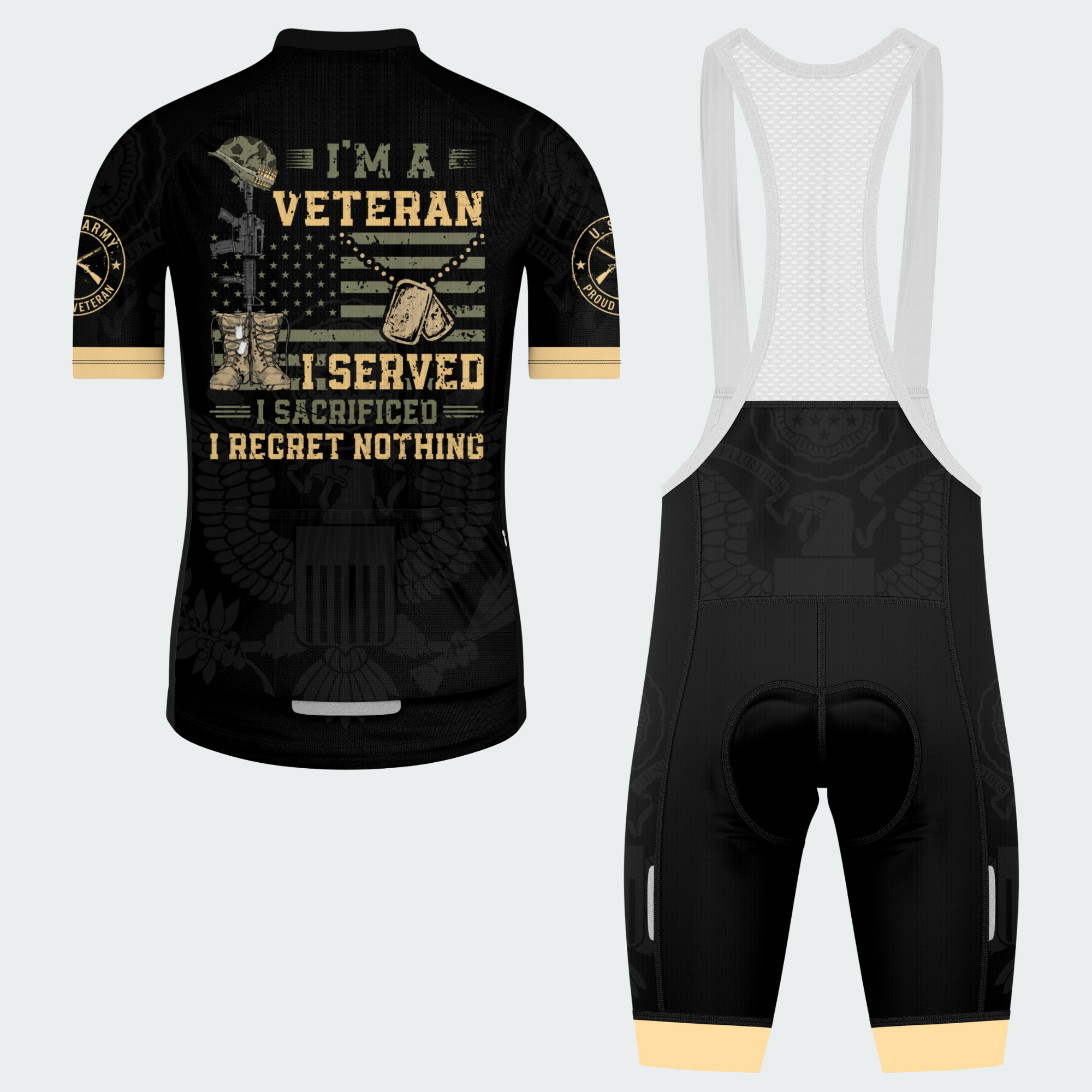 Men’s Personalized U.S. Army I Served Veteran Cycling Jersey & Kit