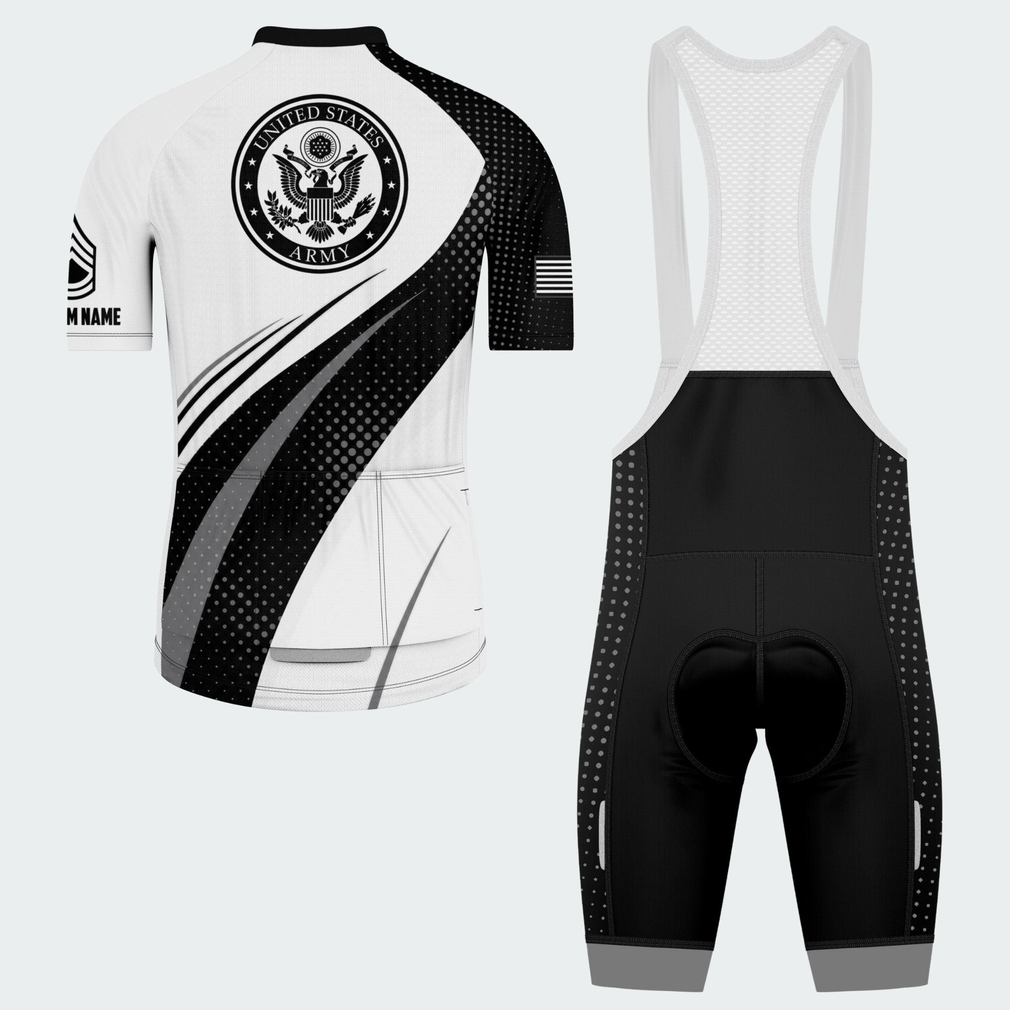 Men’s Personalized U.S. Army Veteran Pride Cycling Jersey & Kit