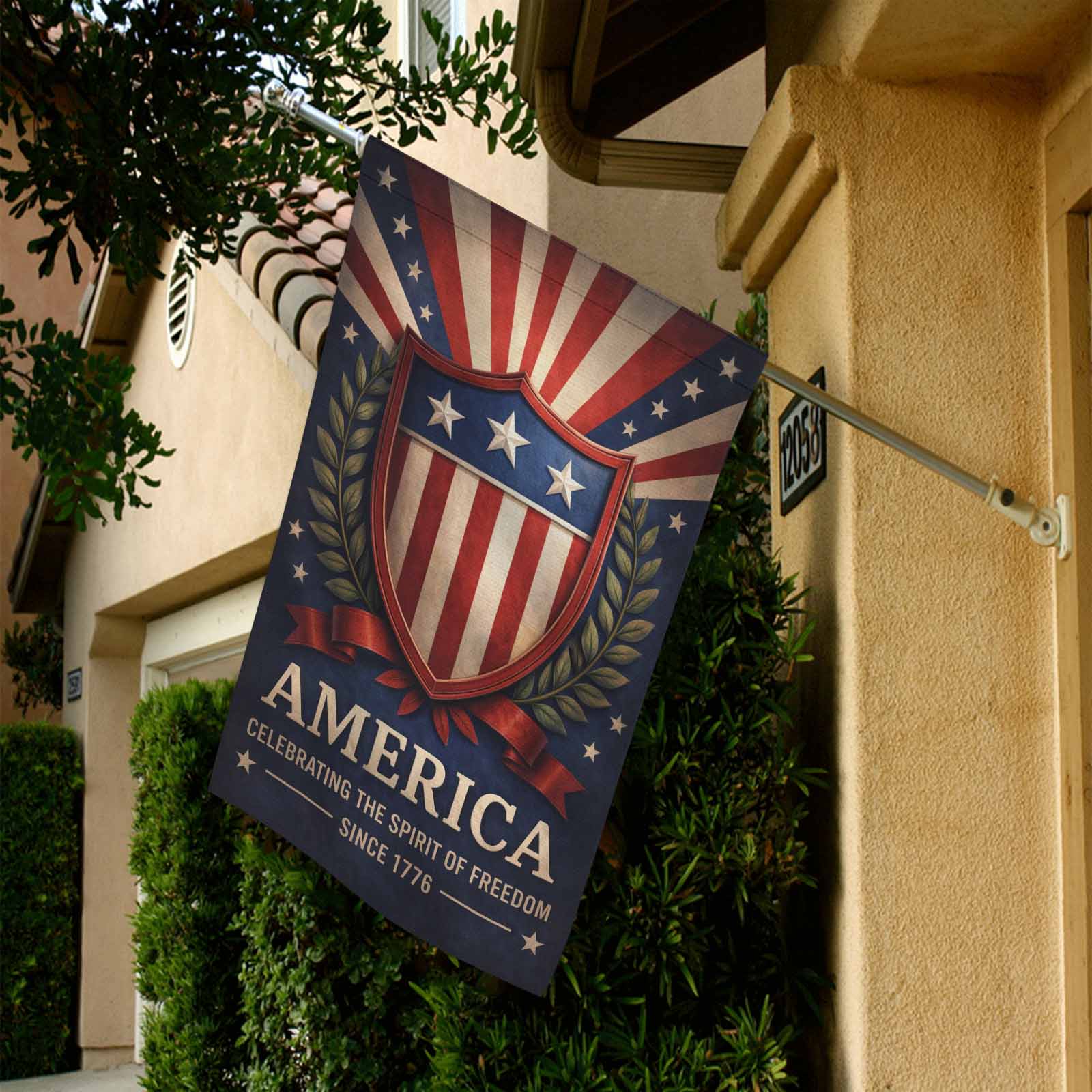 America Since 1776 Garden Flag Celebrating the Spirit of Freedom