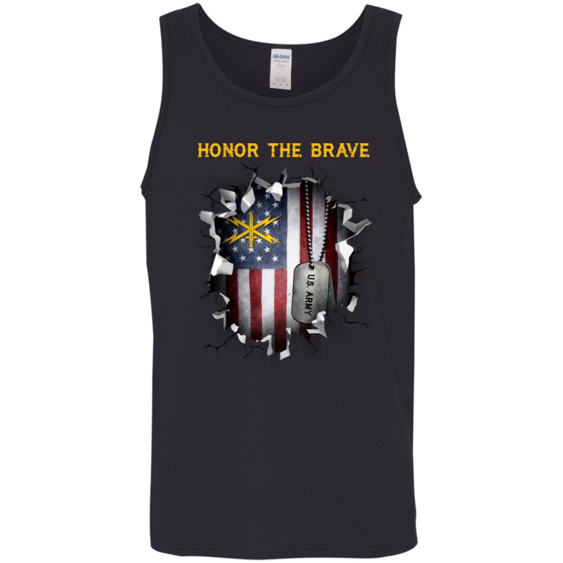 US  Army Cyber Corps  - Honor The Brave Front Shirt