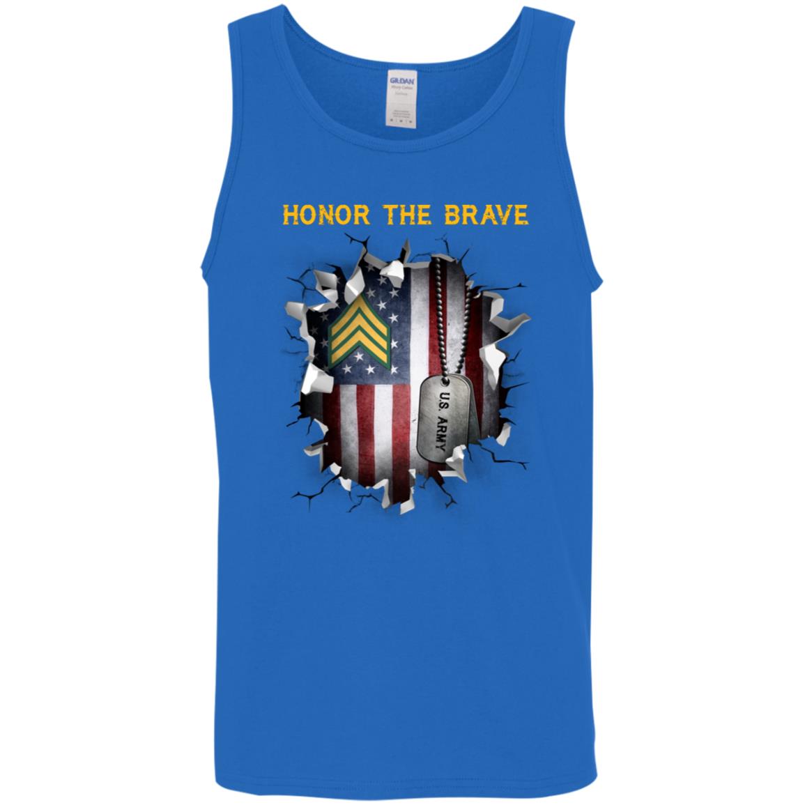 US Army E-5 Sergeant E5 SGT Noncommissioned Officer - Honor The Brave Front Shirt